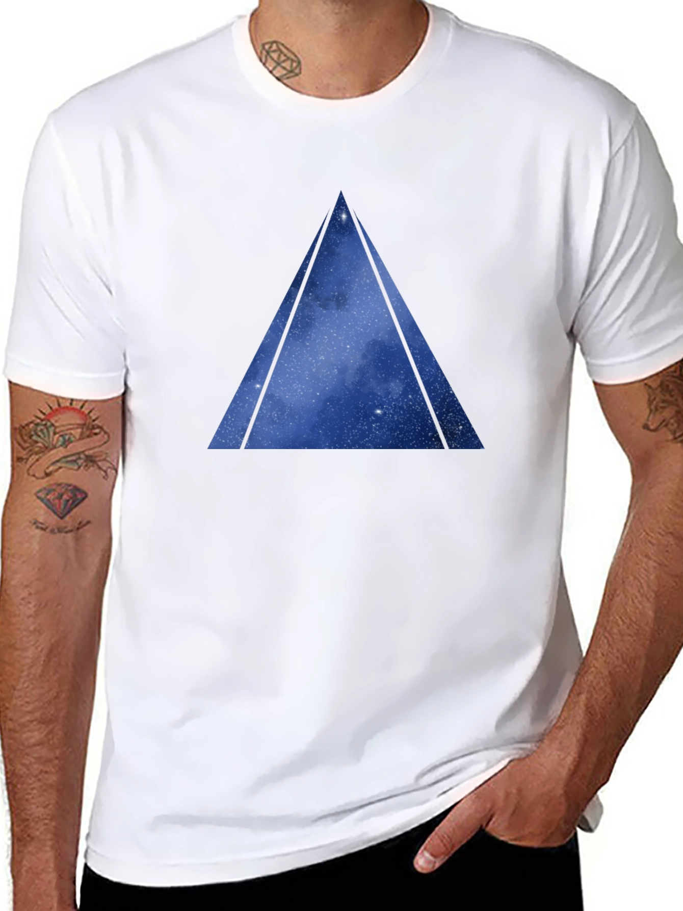 Cosmic Triangle Graphic T-Shirt