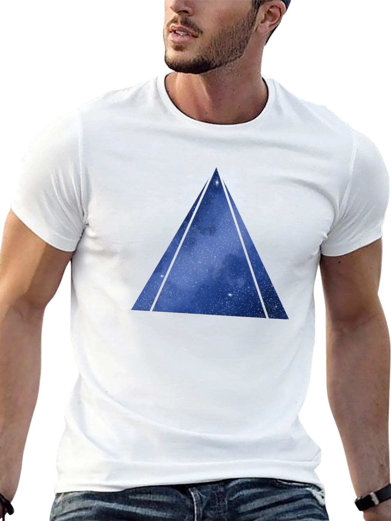 Cosmic Triangle Graphic T-Shirt