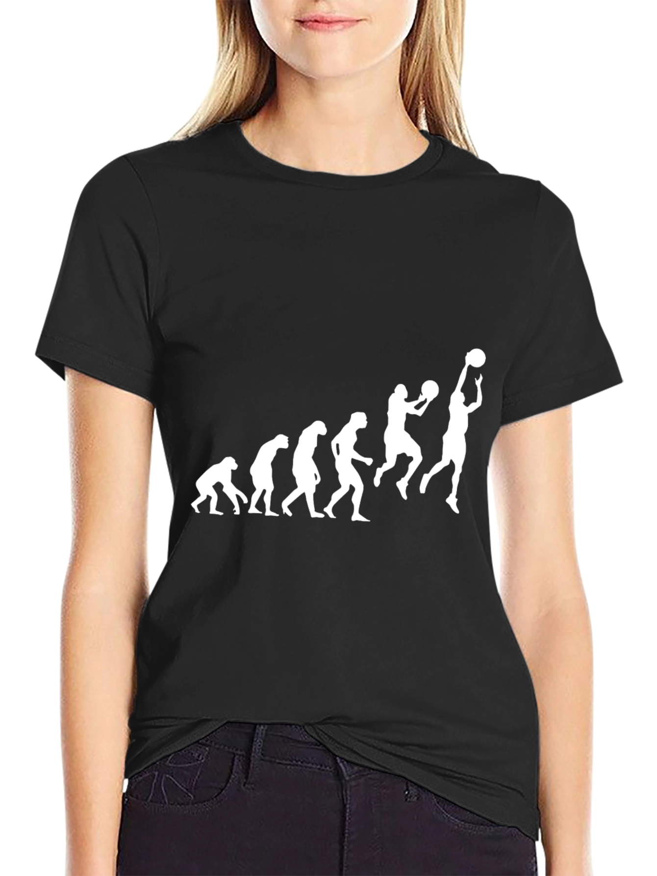 Evolution of Basketball T-Shirt - Black