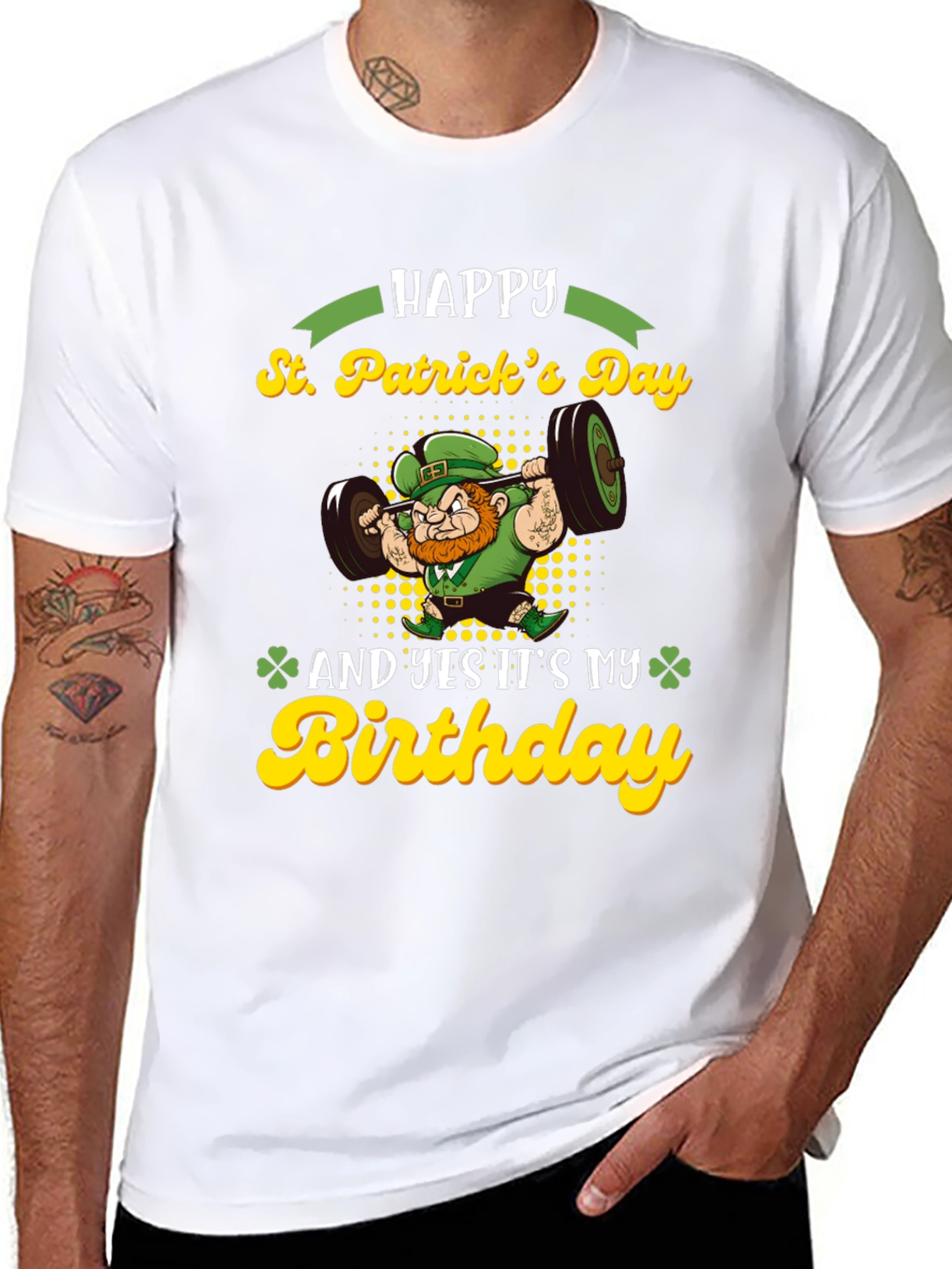 St. Patricks Day Birthday Lifting T-Shirt