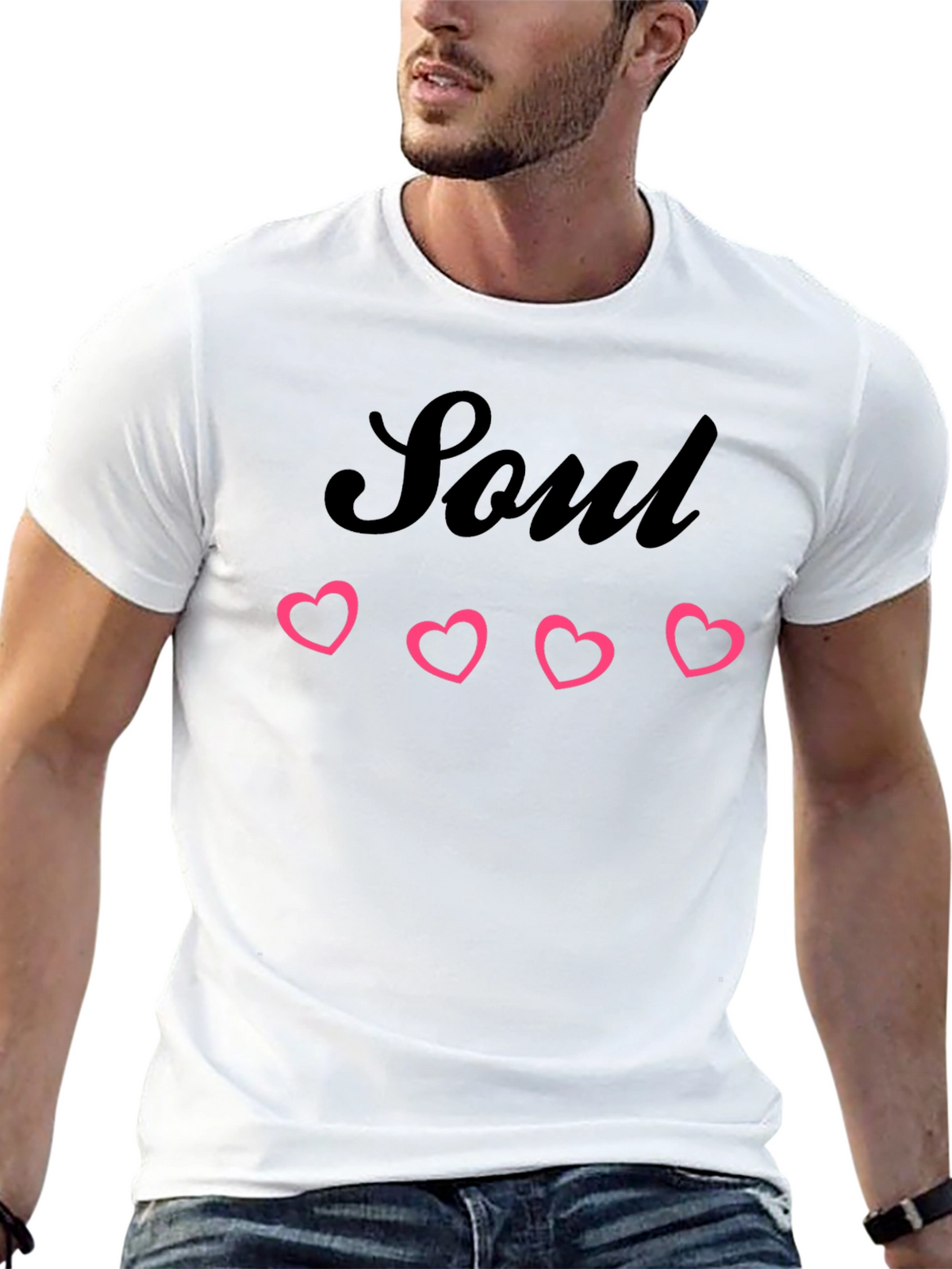 Soul Hearts Graphic Tee - Trendy Casual Style