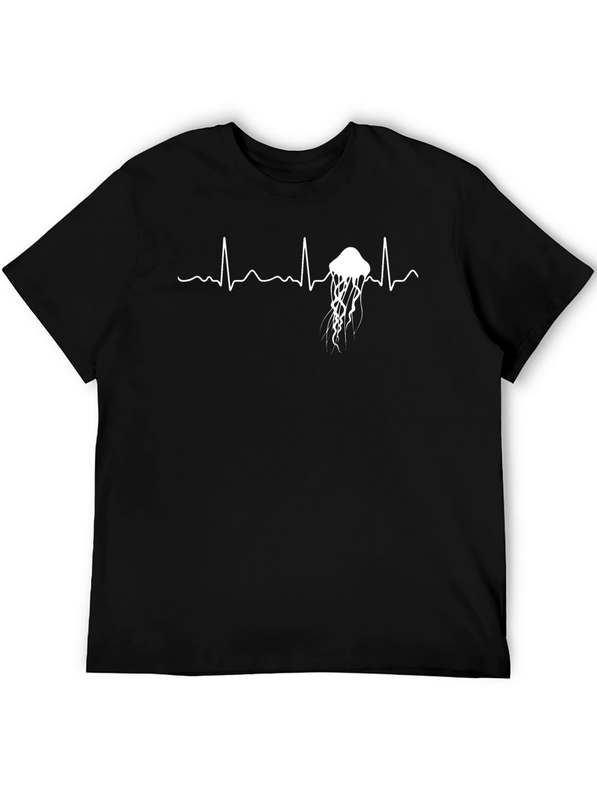 Jellyfish Heartbeat Graphic Tee - Stylish Unisex Fit