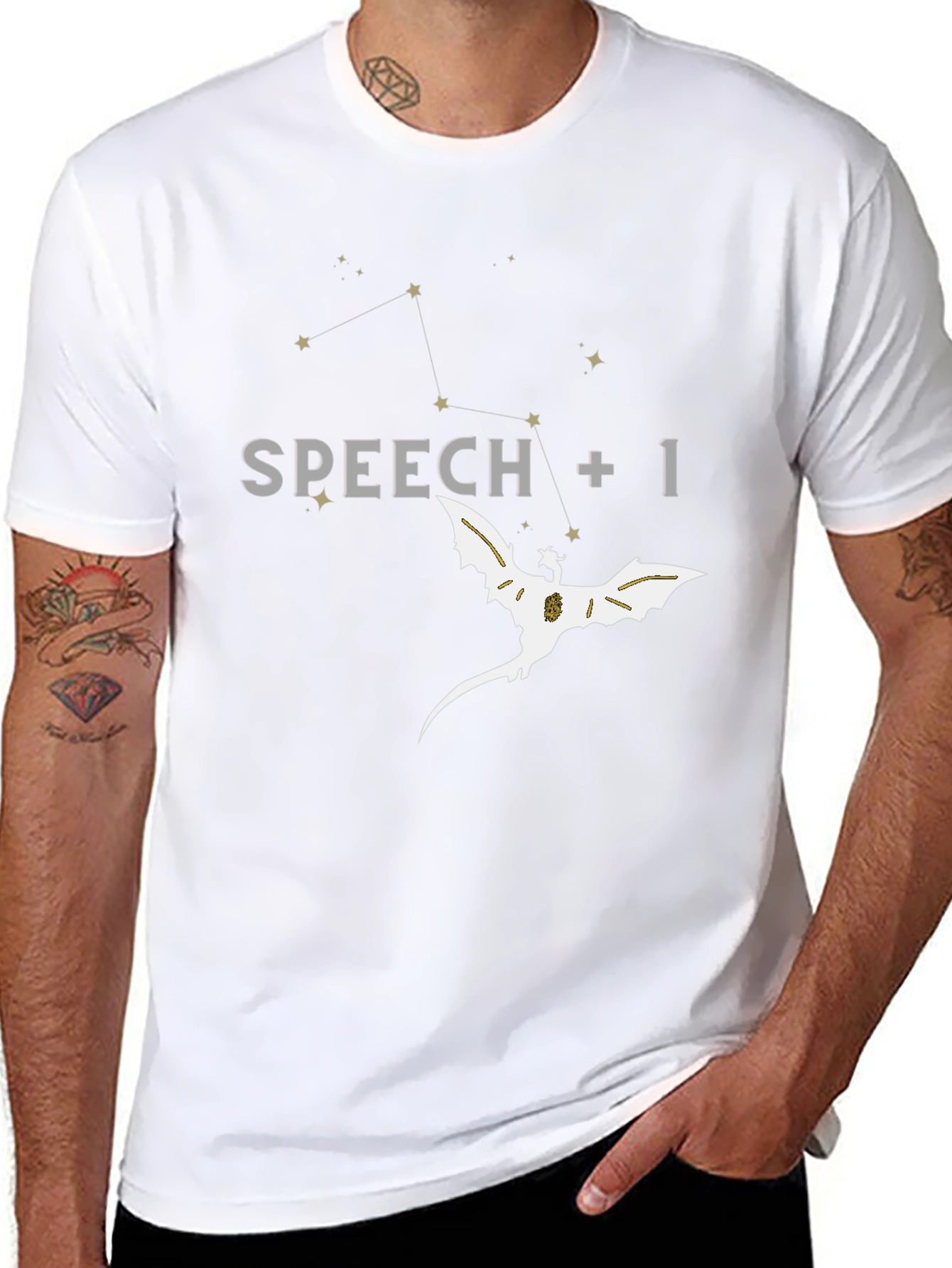 Speech +1 Dragon Graphic T-Shirt