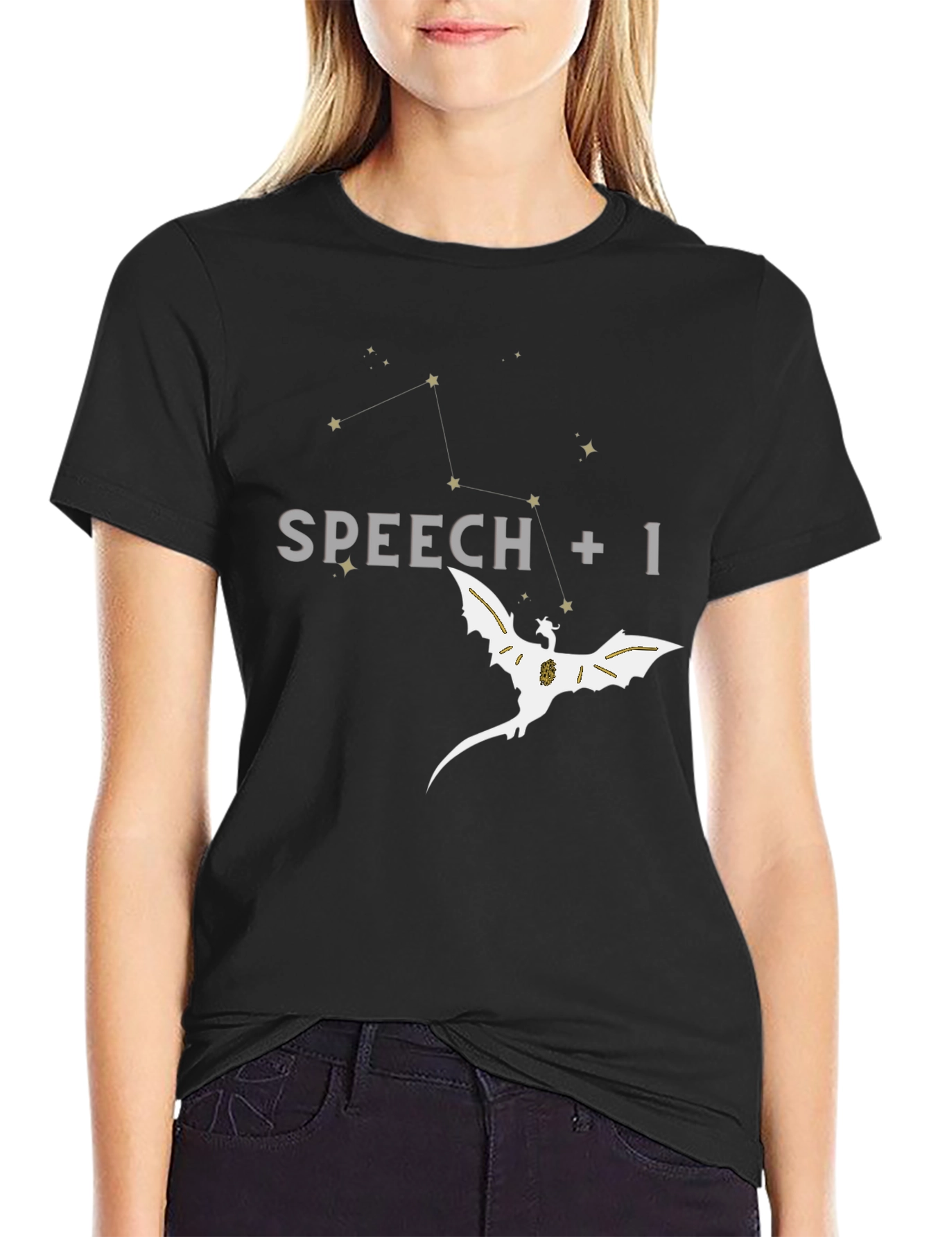 Speech +1 Dragon Graphic T-Shirt