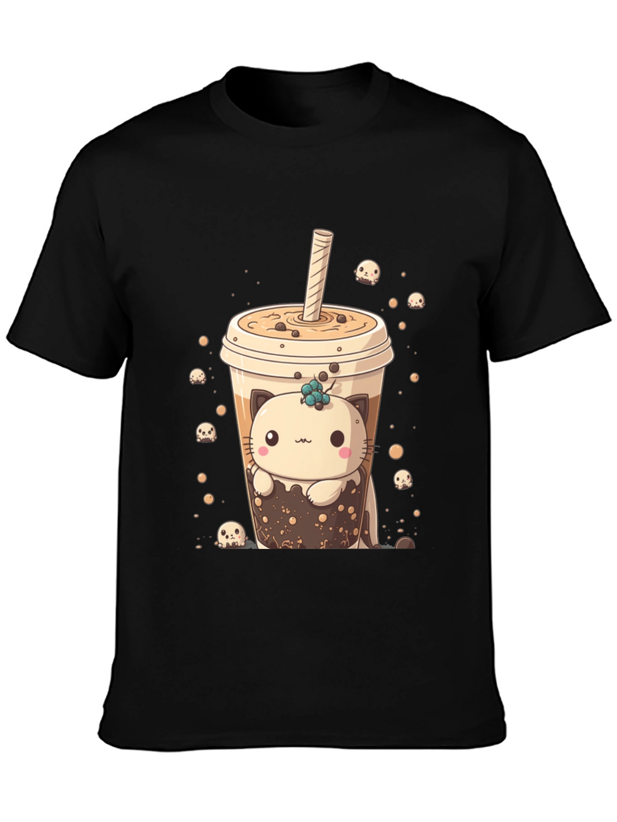 Kawaii Boba Cat T-Shirt
