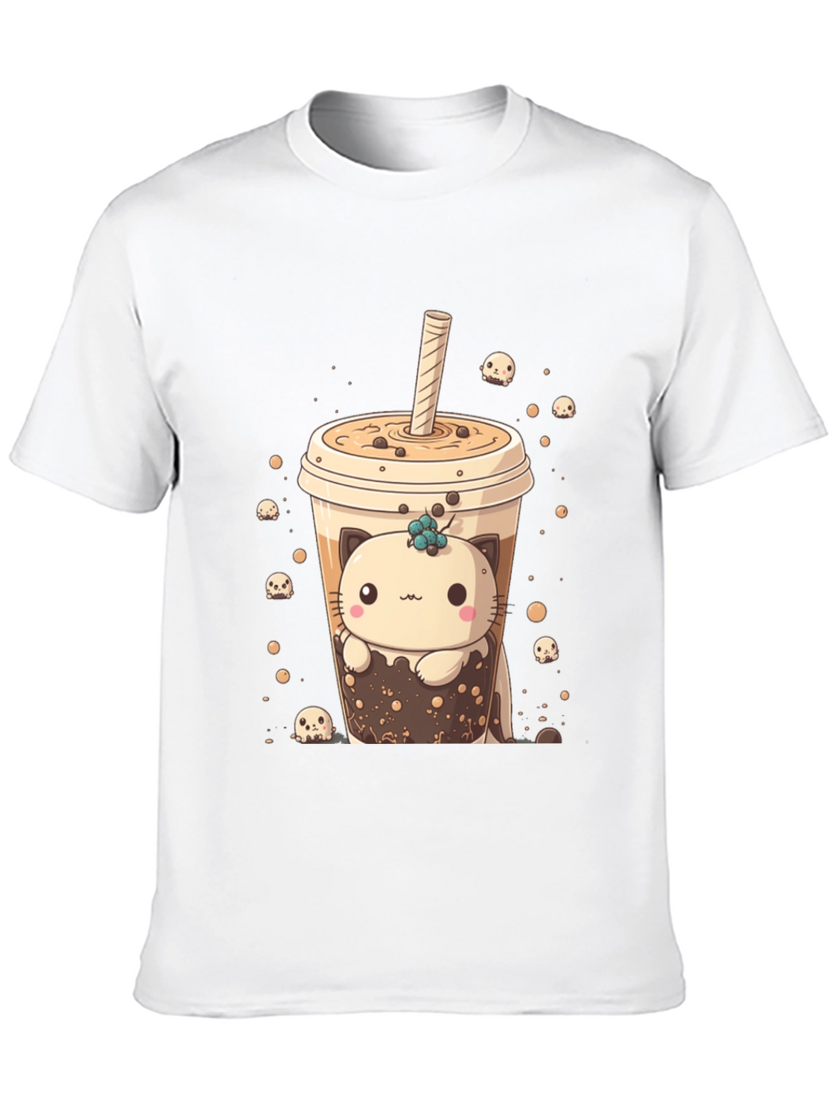 Kawaii Boba Cat T-Shirt