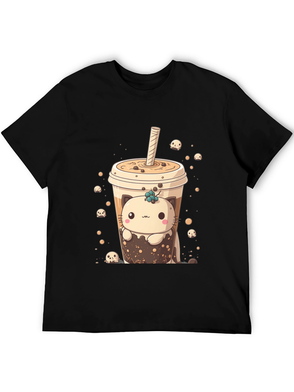 Kawaii Boba Cat T-Shirt