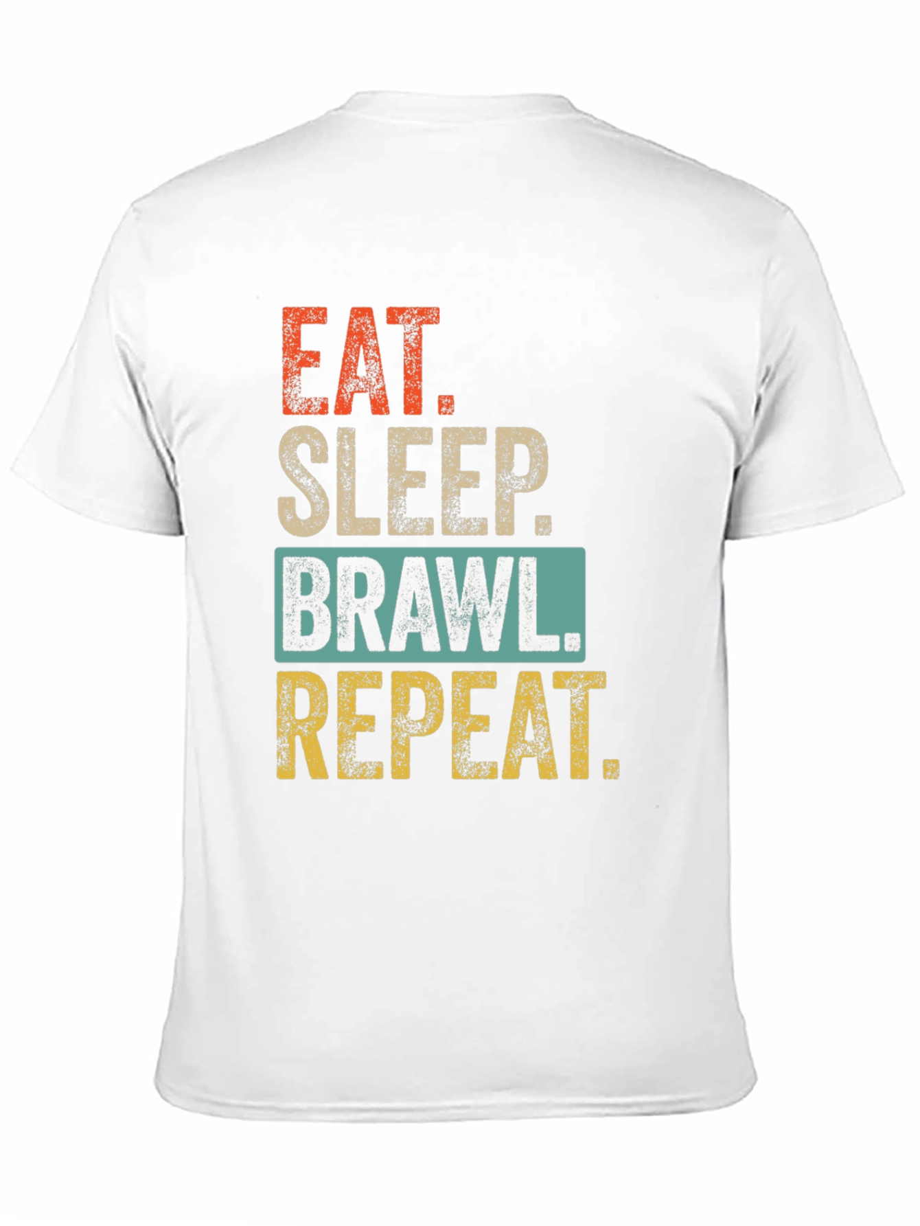 Eat Sleep Brawl Repeat Graphic Tee