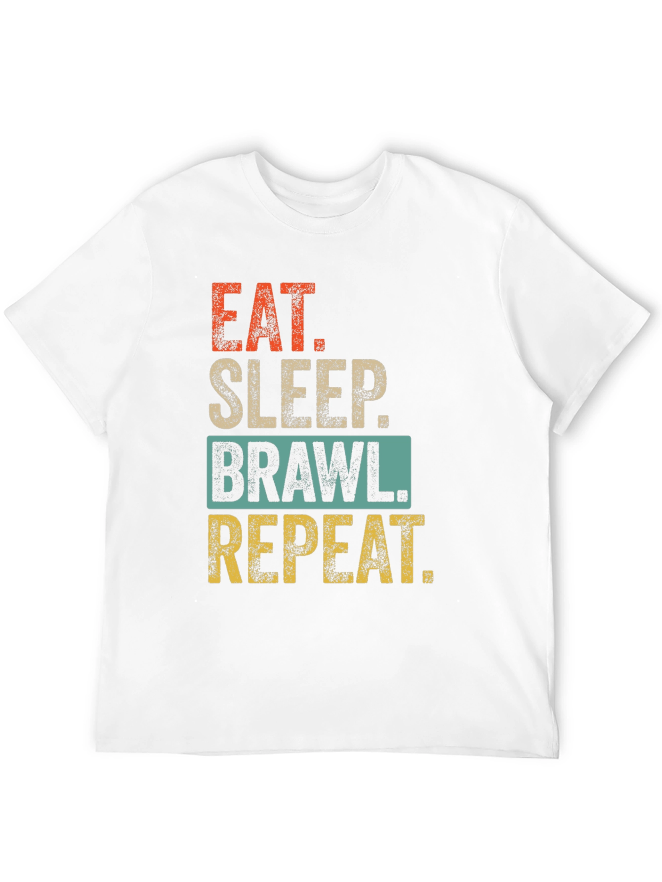 Eat Sleep Brawl Repeat Graphic Tee