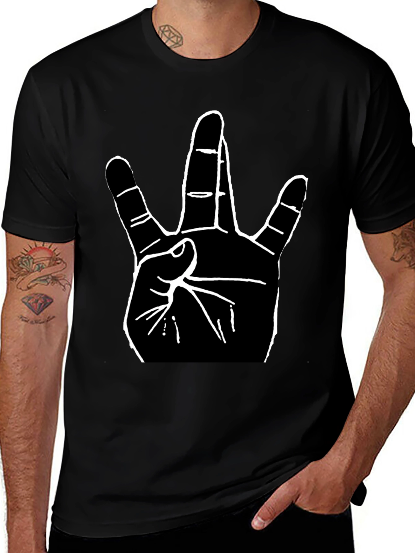 Westside Hand Sign Graphic Tee - Black T-Shirt