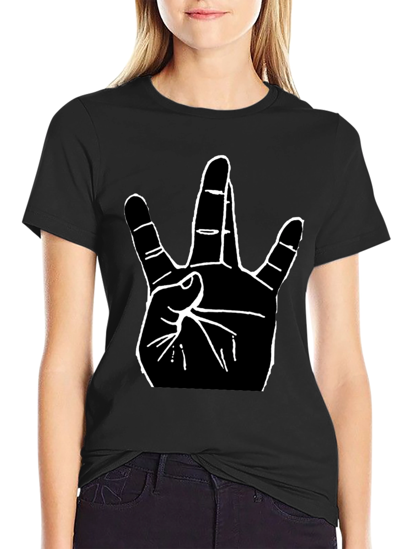 Westside Hand Sign Graphic Tee - Black T-Shirt