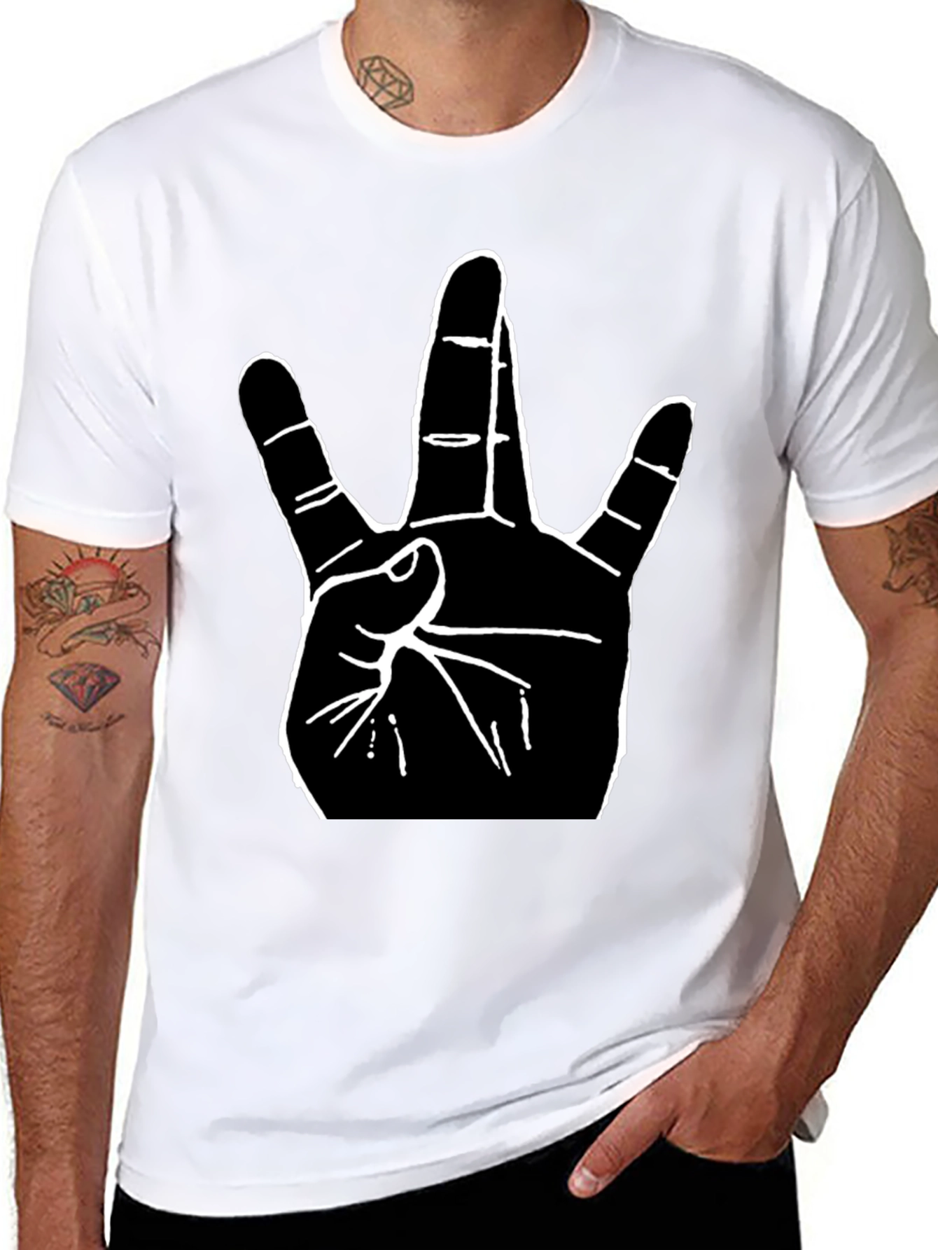Westside Hand Sign Graphic Tee - Black T-Shirt