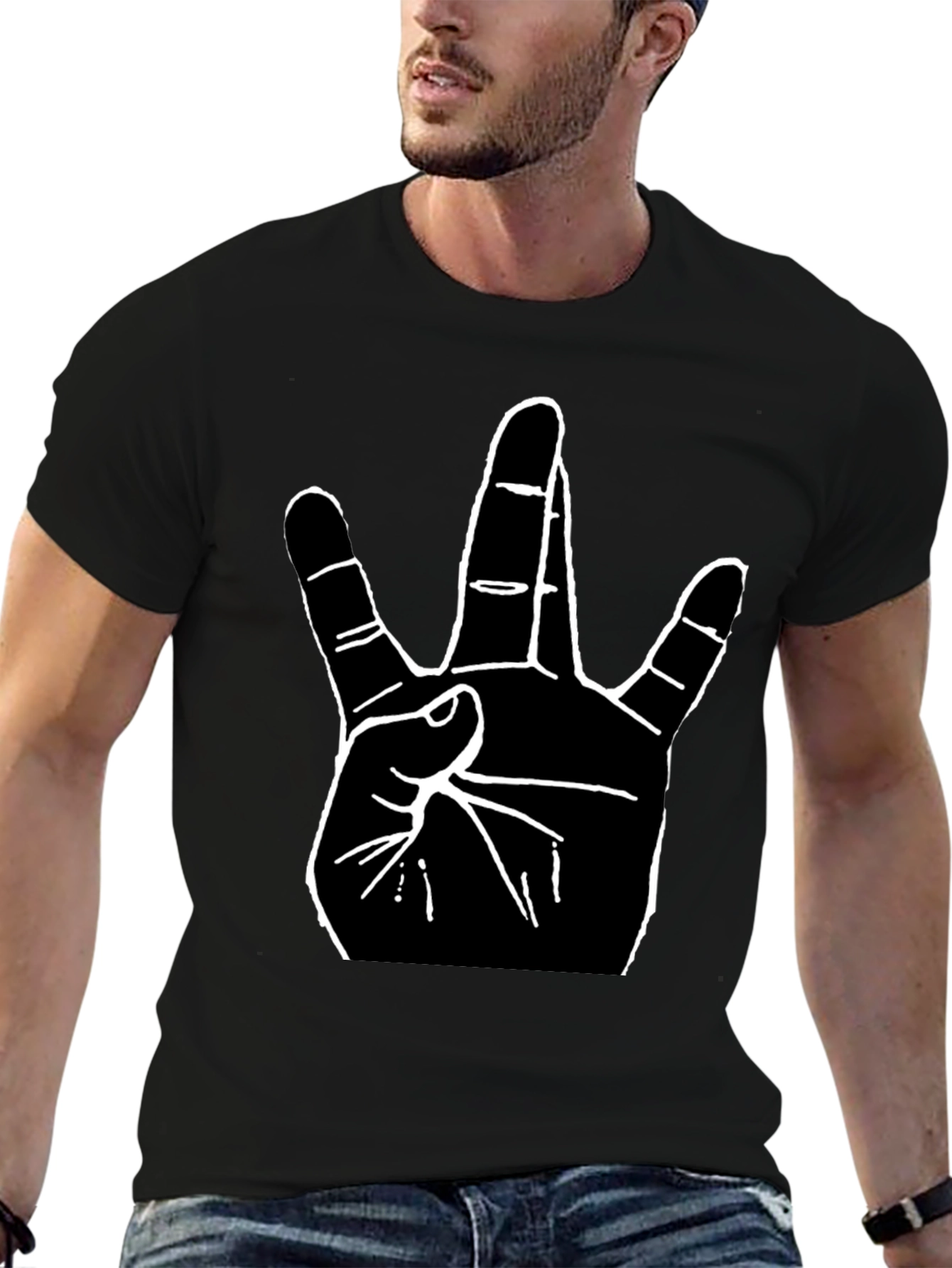 Westside Hand Sign Graphic Tee - Black T-Shirt