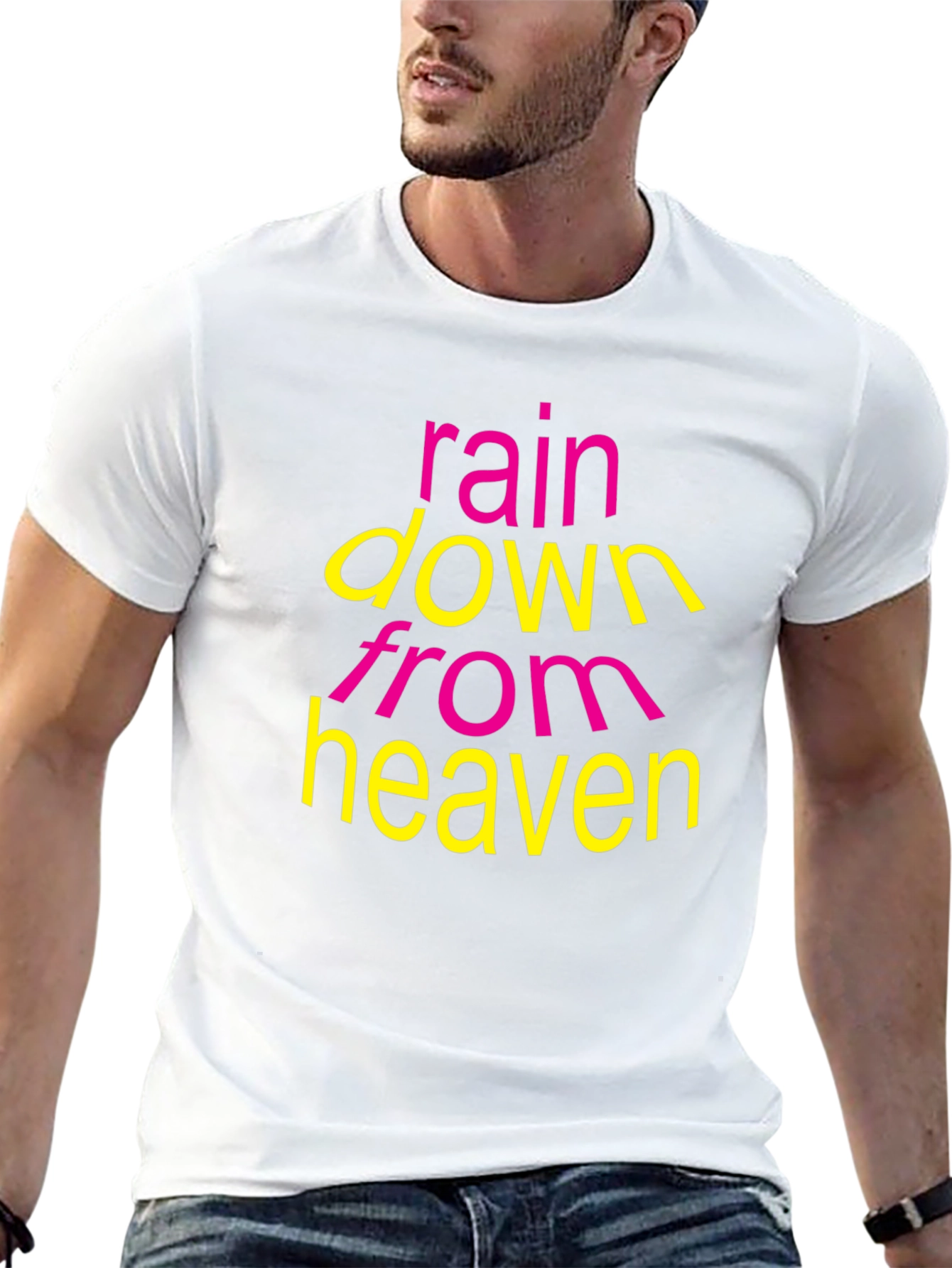 Rain Down From Heaven Graphic T-Shirt - Black