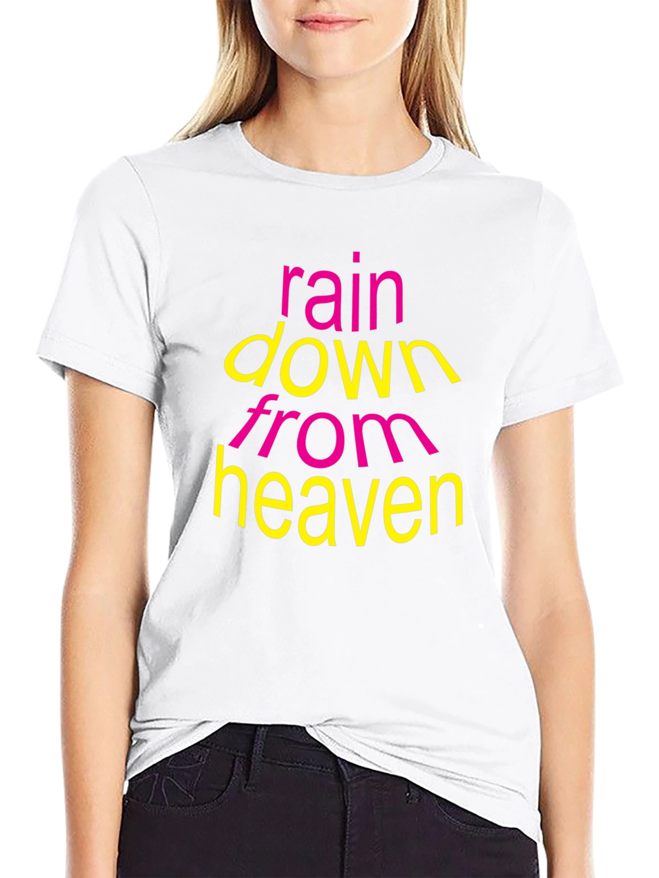 Rain Down From Heaven Graphic T-Shirt - Black