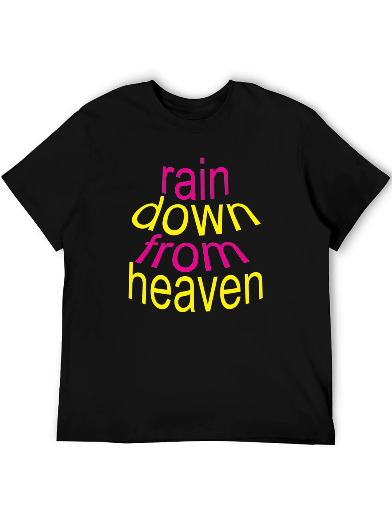 Rain Down From Heaven Graphic T-Shirt - Black