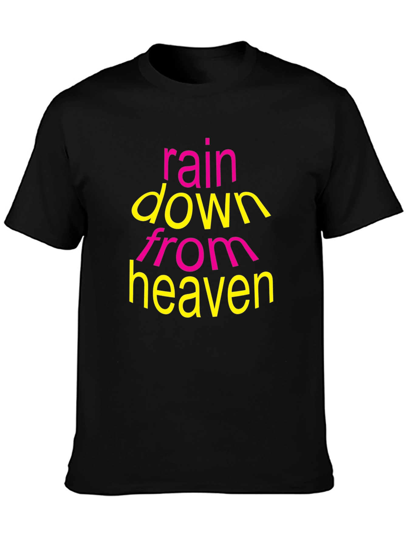 Rain Down From Heaven Graphic T-Shirt - Black