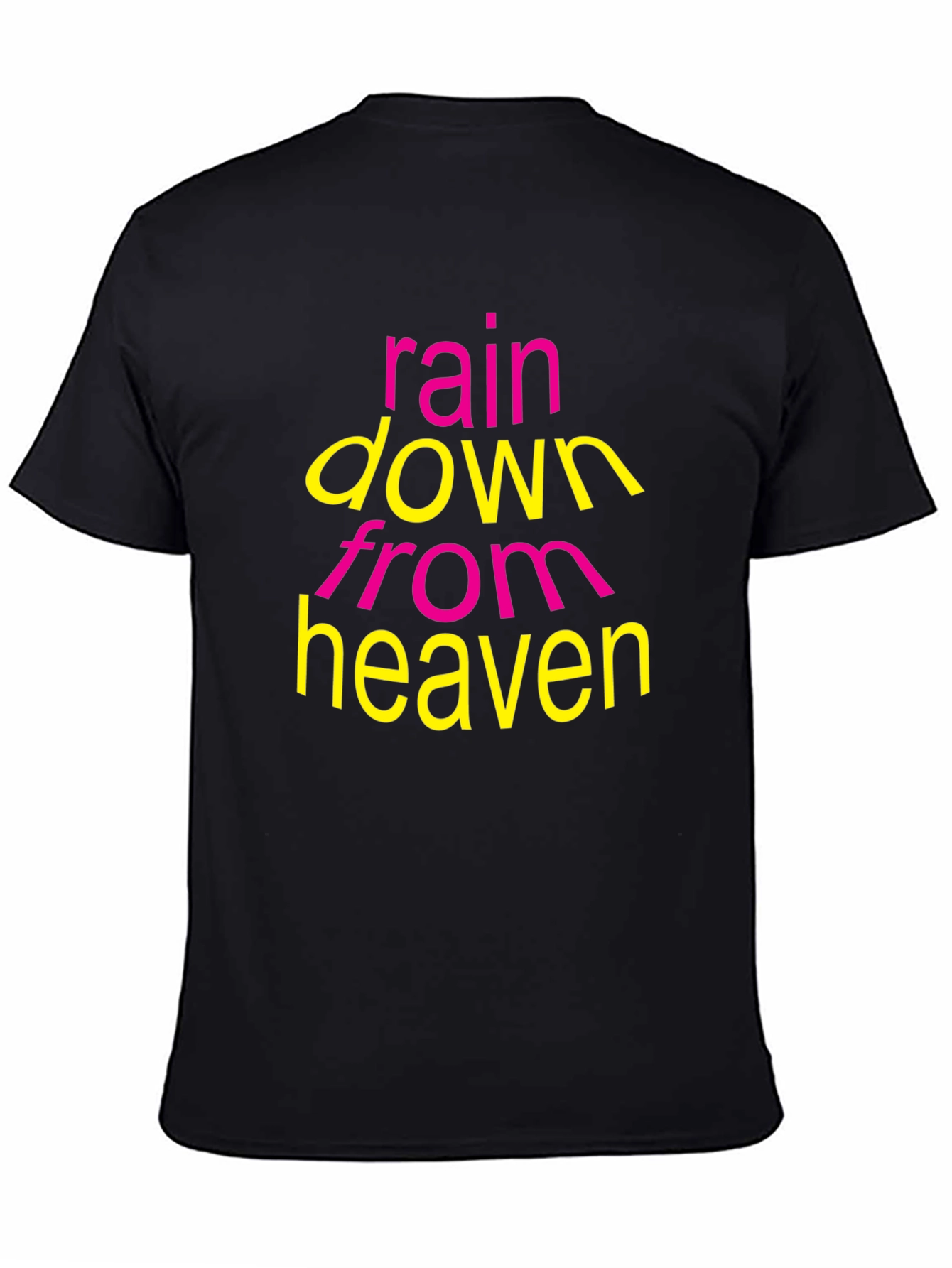 Rain Down From Heaven Graphic T-Shirt - Black