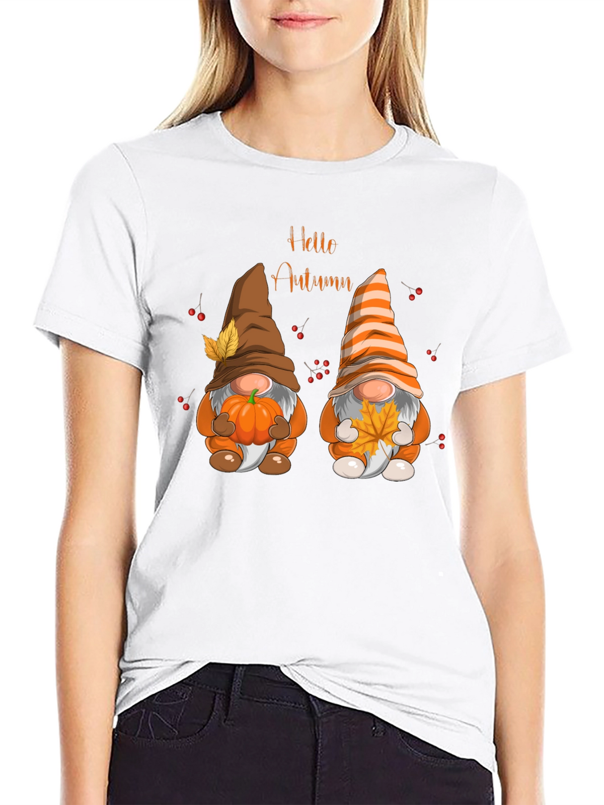 Hello Autumn Gnomes Graphic Tee