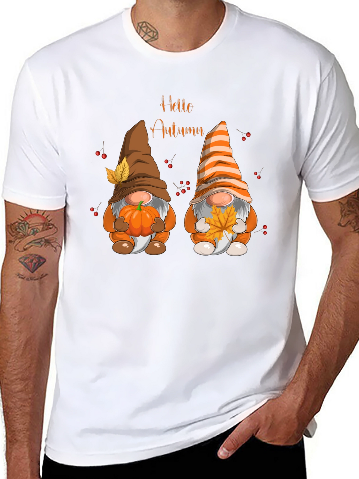 Hello Autumn Gnomes Graphic Tee
