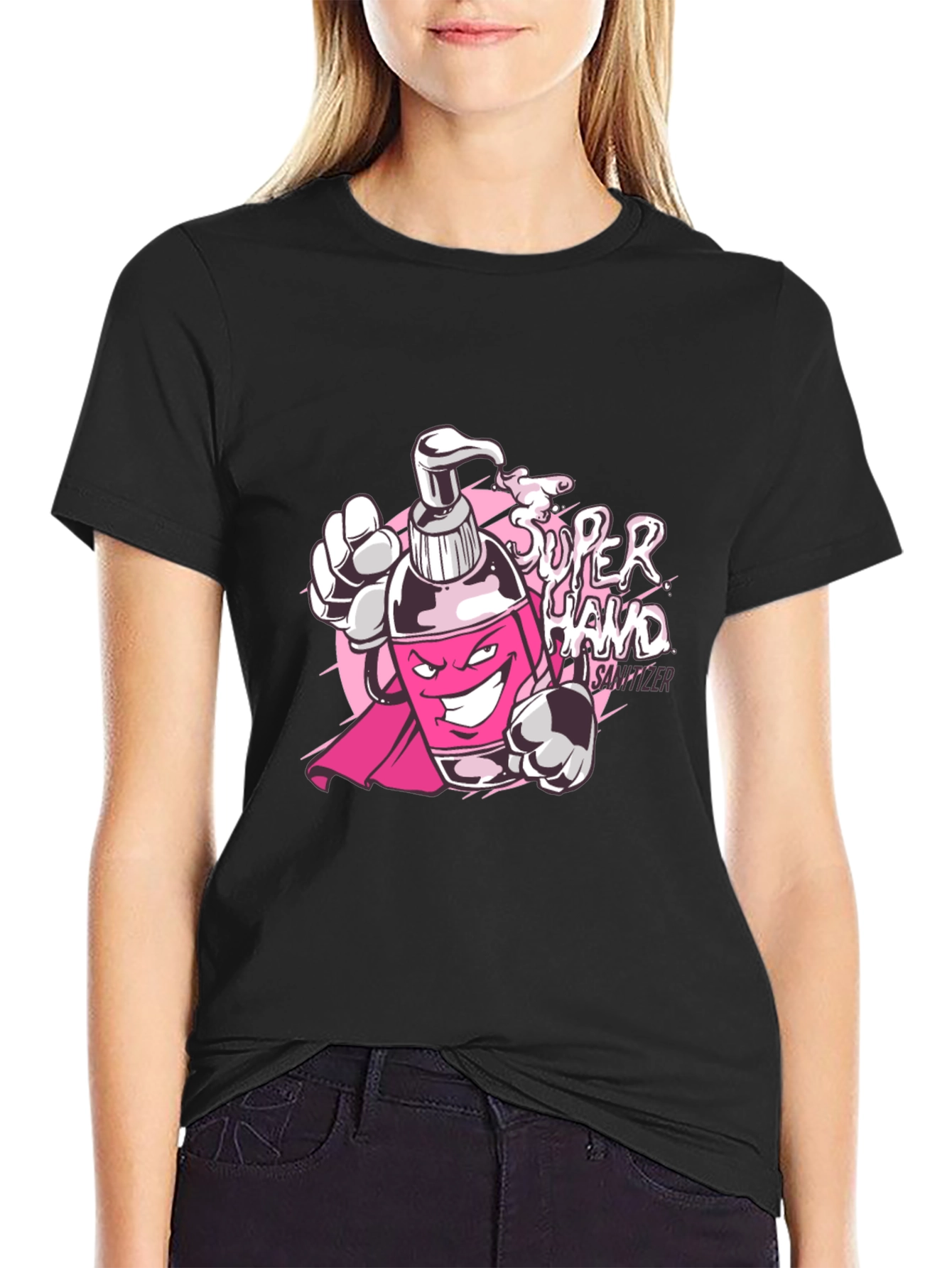 Super Hand Sanitizer Graphic T-Shirt