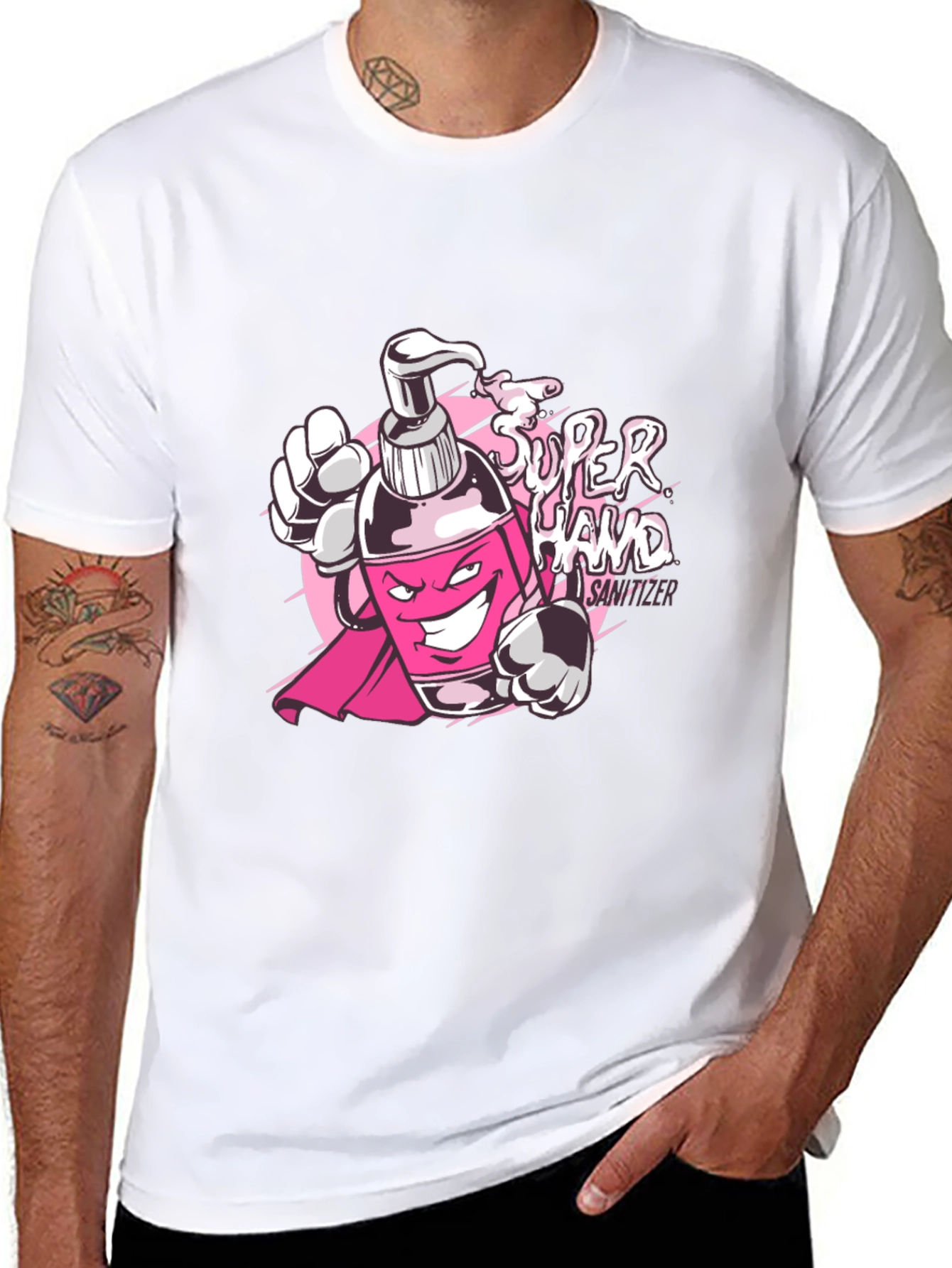 Super Hand Sanitizer Graphic T-Shirt