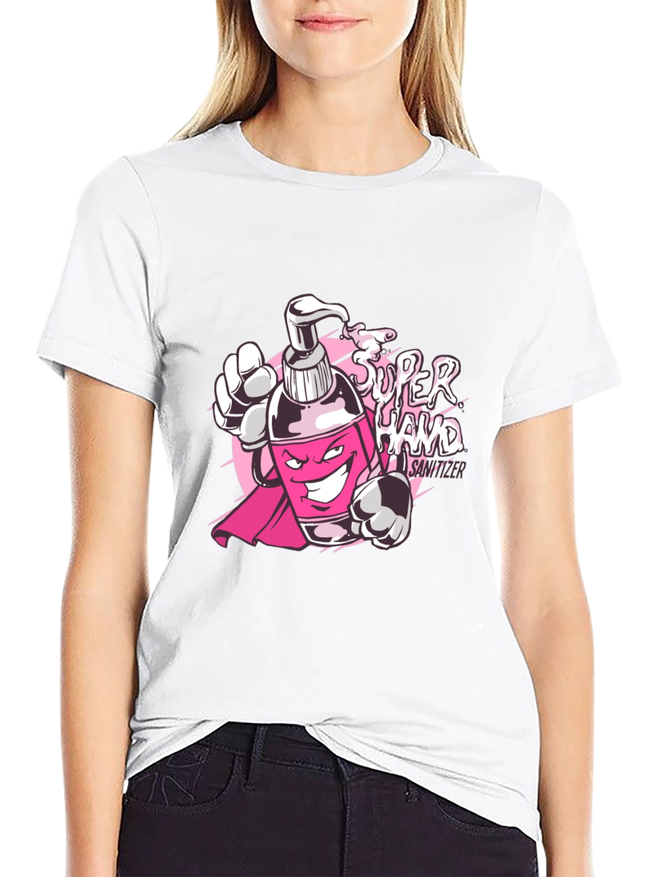 Super Hand Sanitizer Graphic T-Shirt