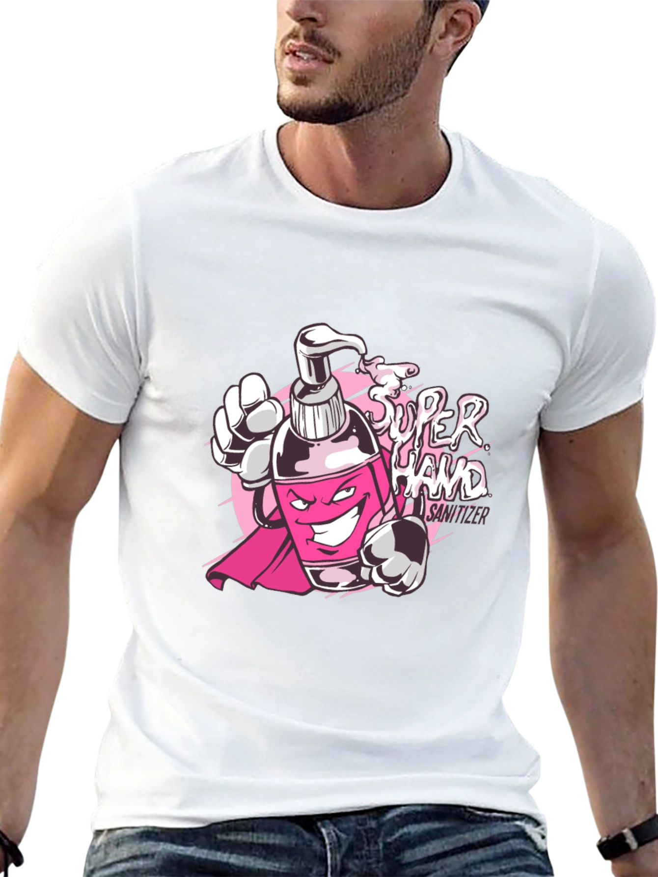 Super Hand Sanitizer Graphic T-Shirt