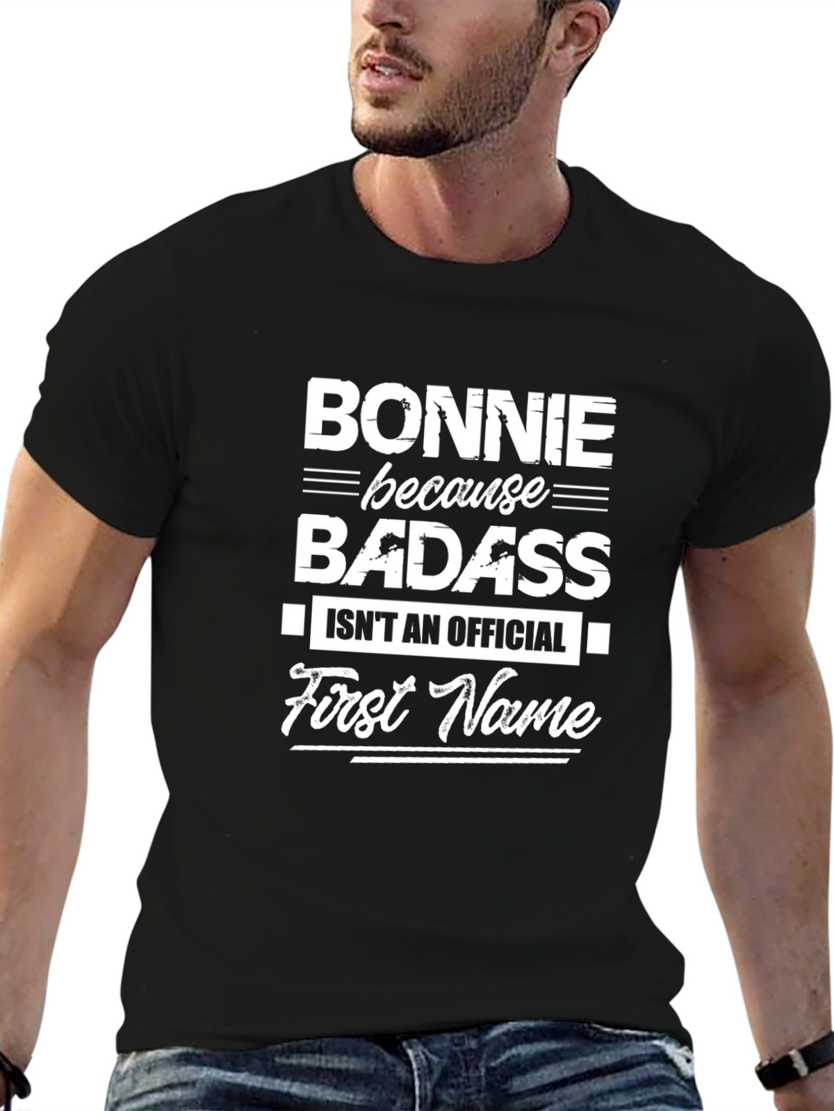 Bonnie Badass Funny Graphic T-Shirt