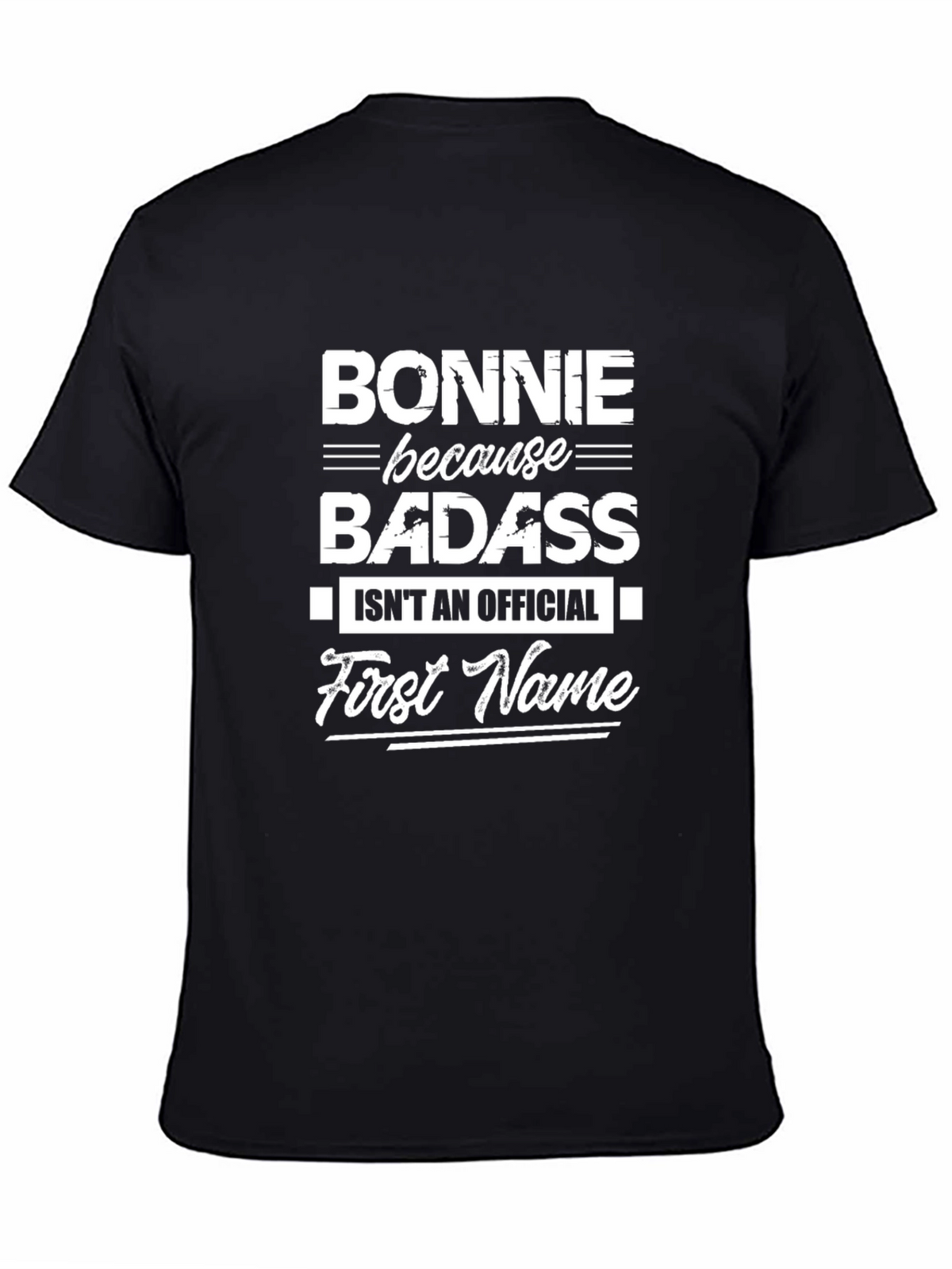 Bonnie Badass Funny Graphic T-Shirt