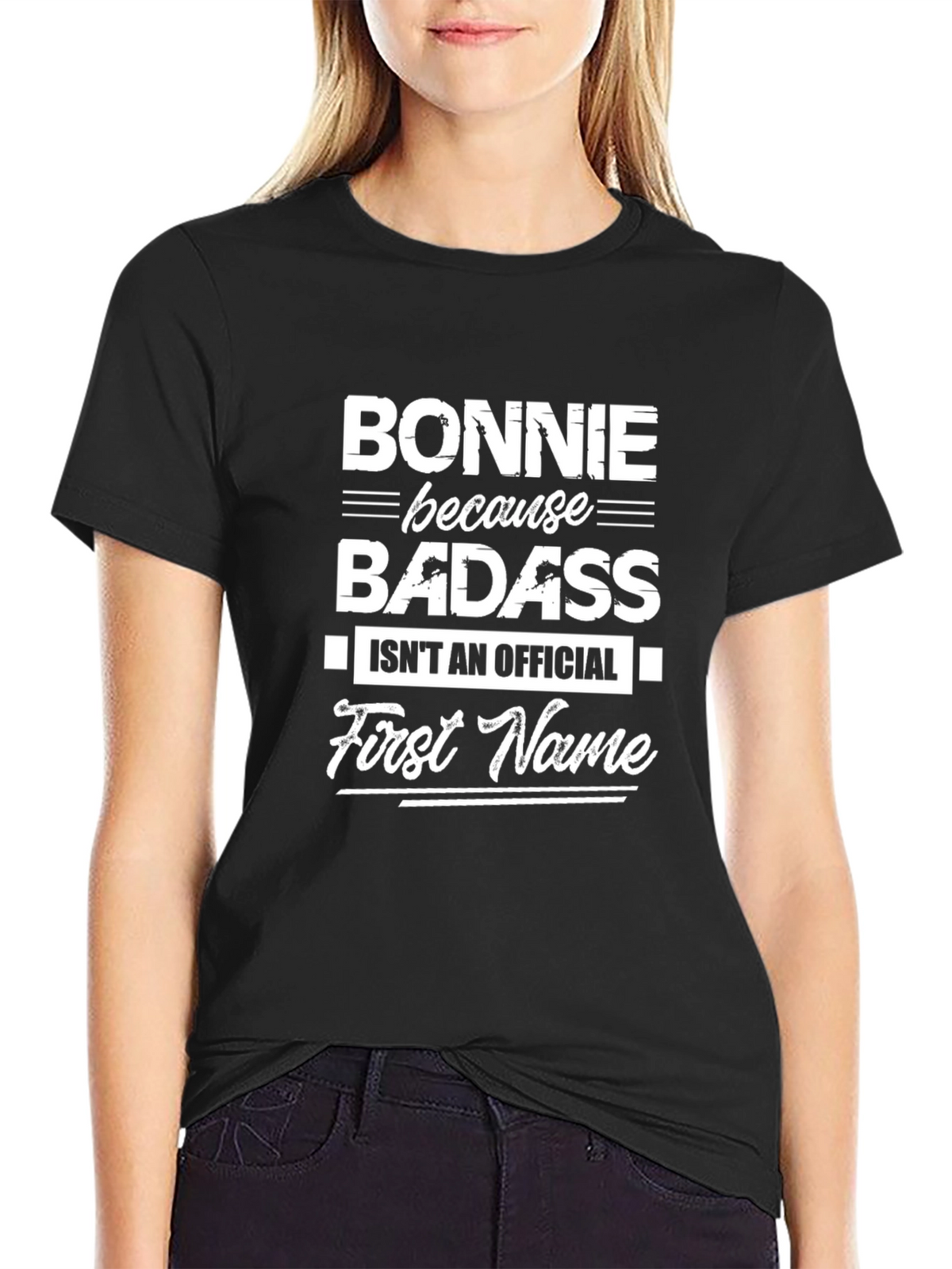 Bonnie Badass Funny Graphic T-Shirt