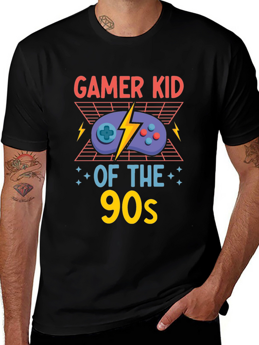 Gamer Kid of the 90s Black T-Shirt