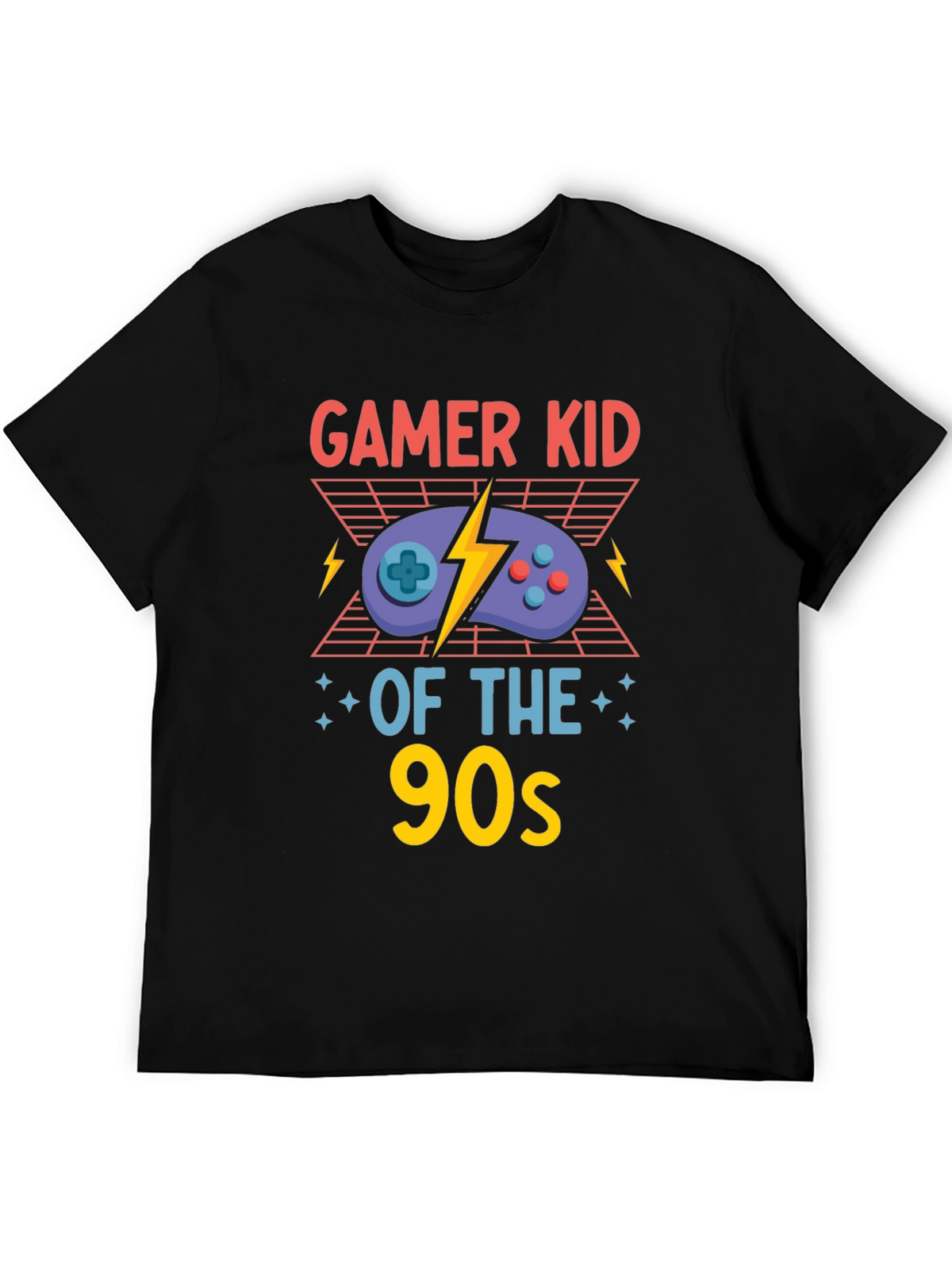 Gamer Kid of the 90s Black T-Shirt