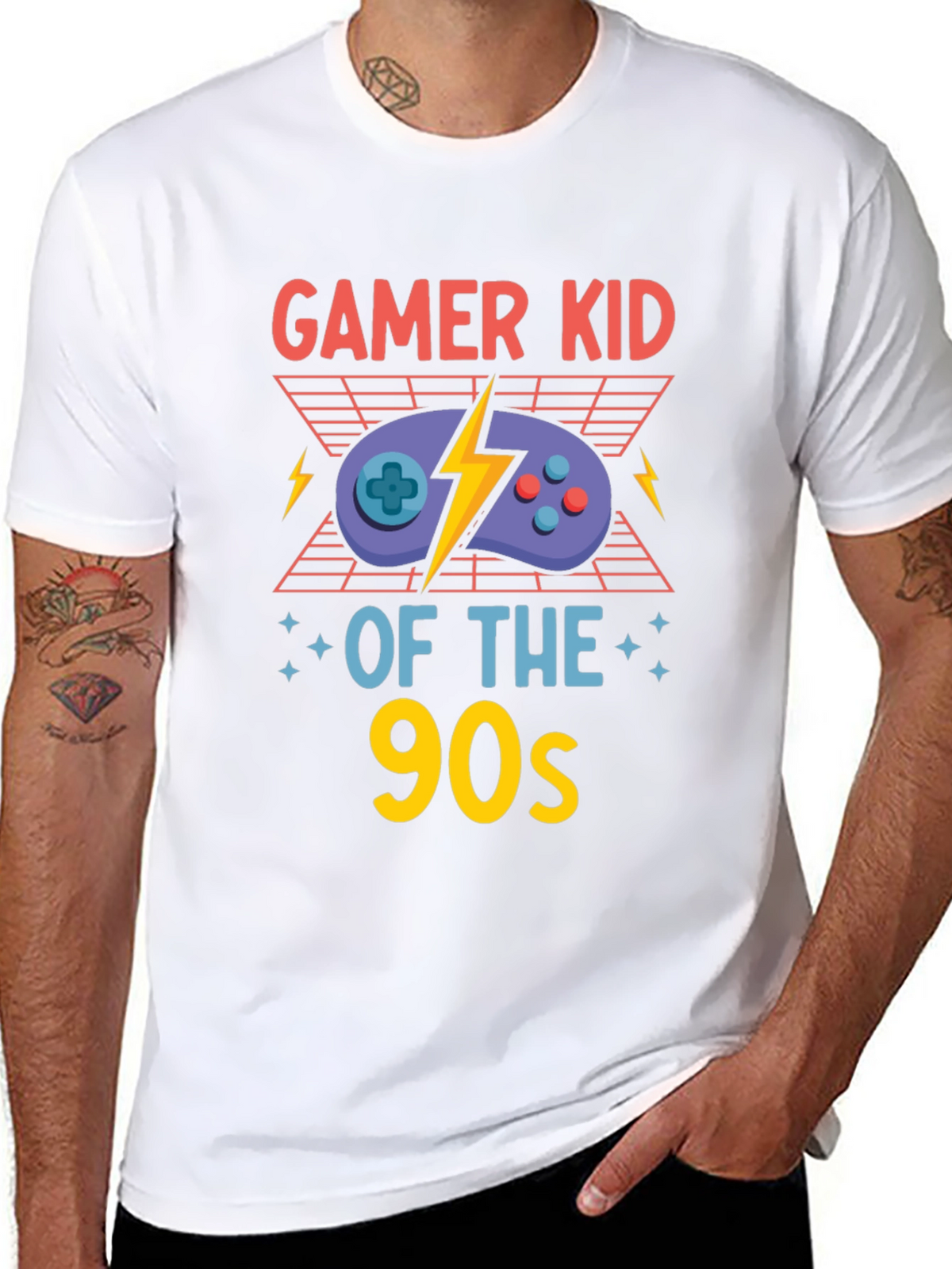 Gamer Kid of the 90s Black T-Shirt