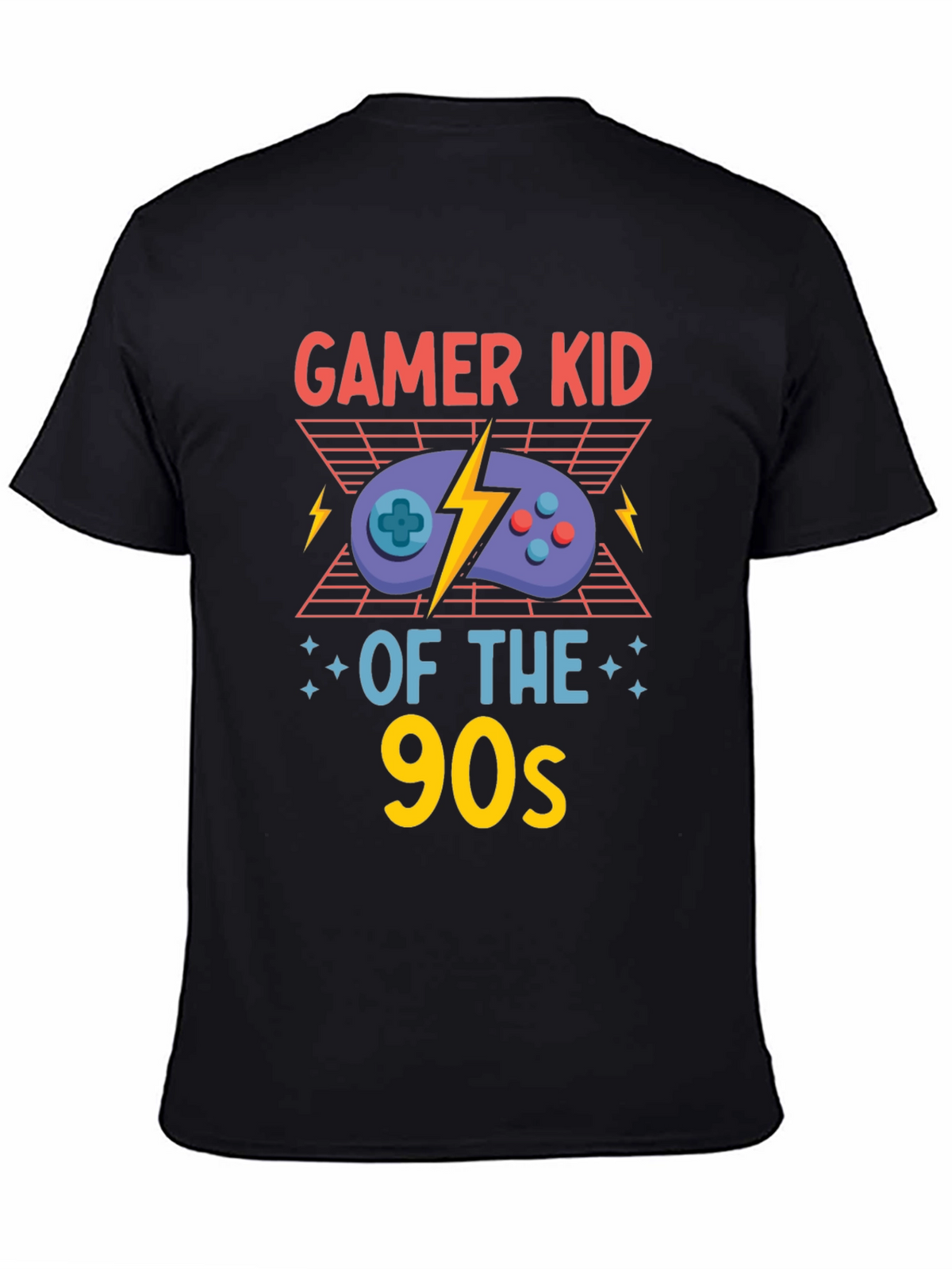 Gamer Kid of the 90s Black T-Shirt