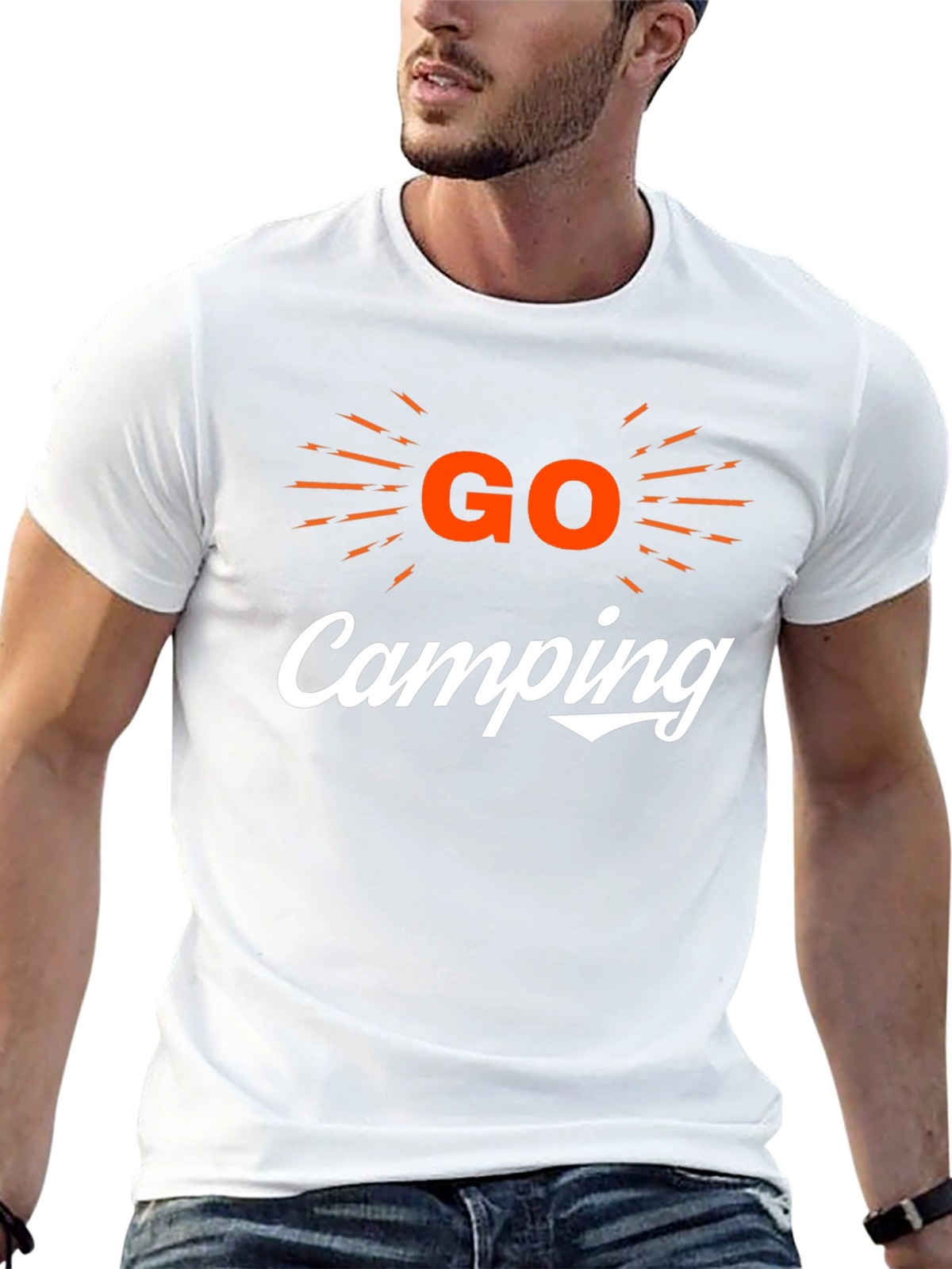 Go Camping Graphic Tee - Black
