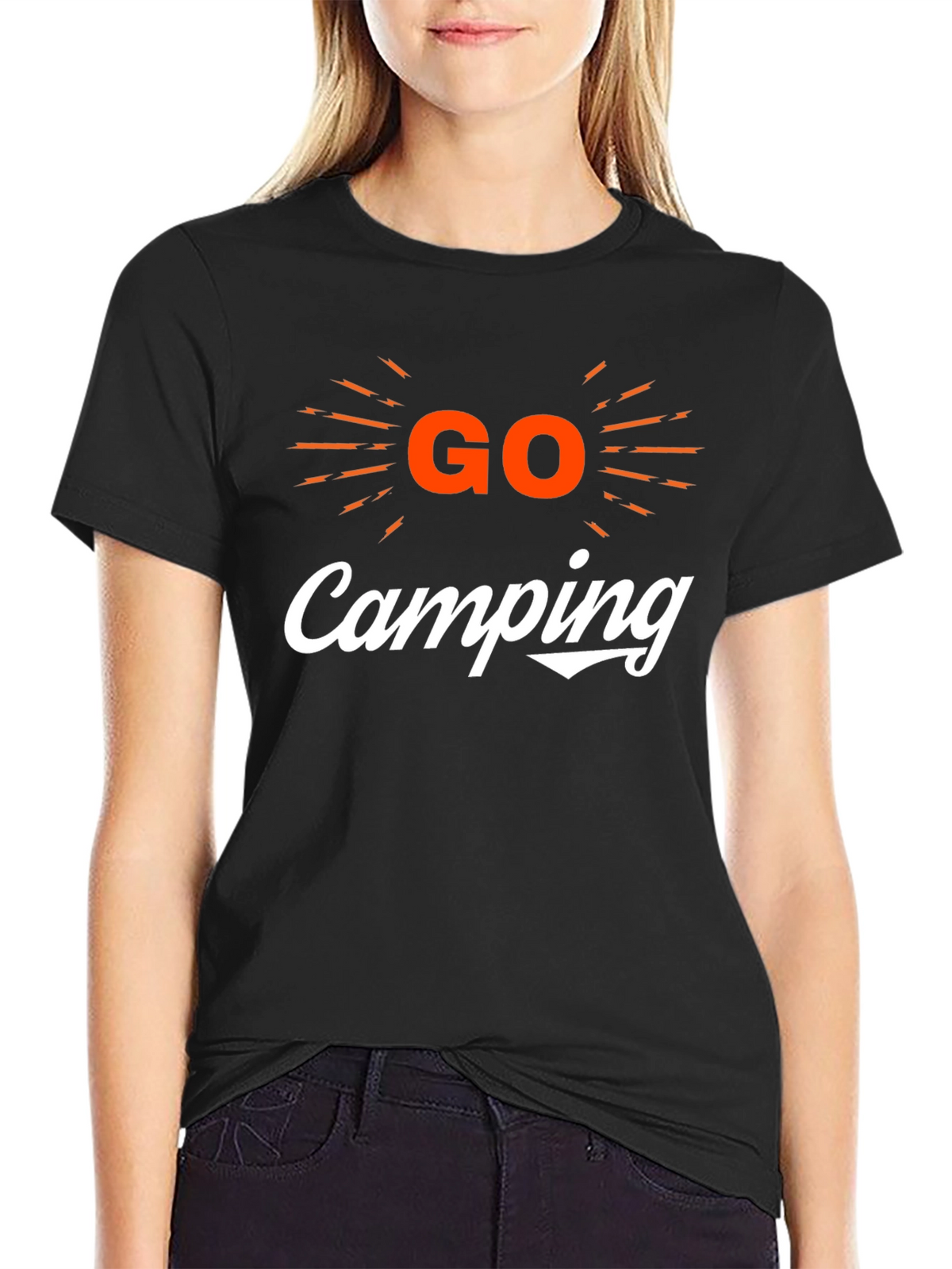 Go Camping Graphic Tee - Black