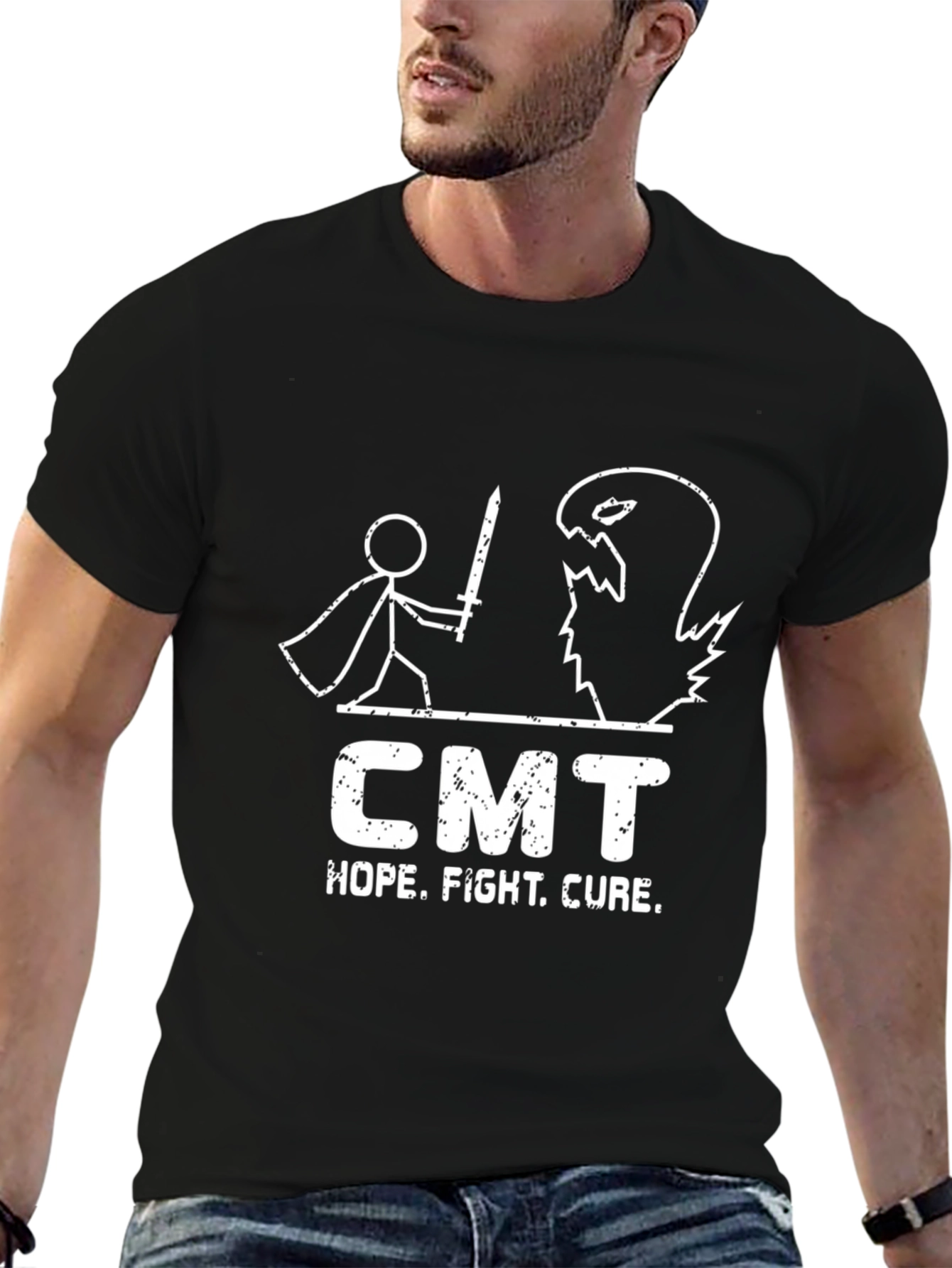 CMT Hope Fight Cure Graphic T-Shirt