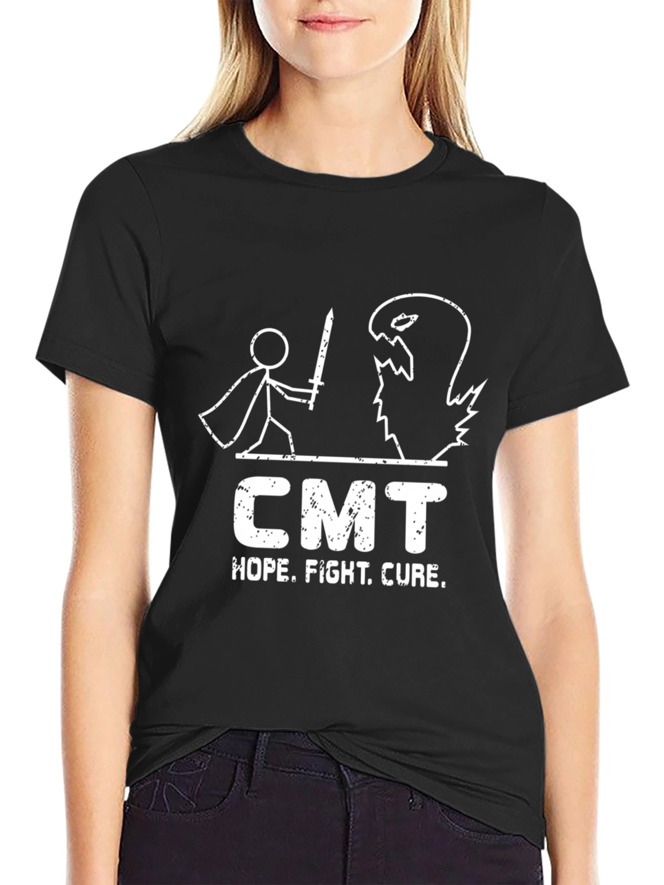 CMT Hope Fight Cure Graphic T-Shirt
