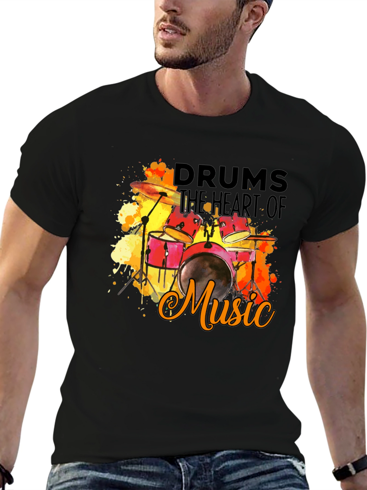 Drums the Heart of Music T-Shirt