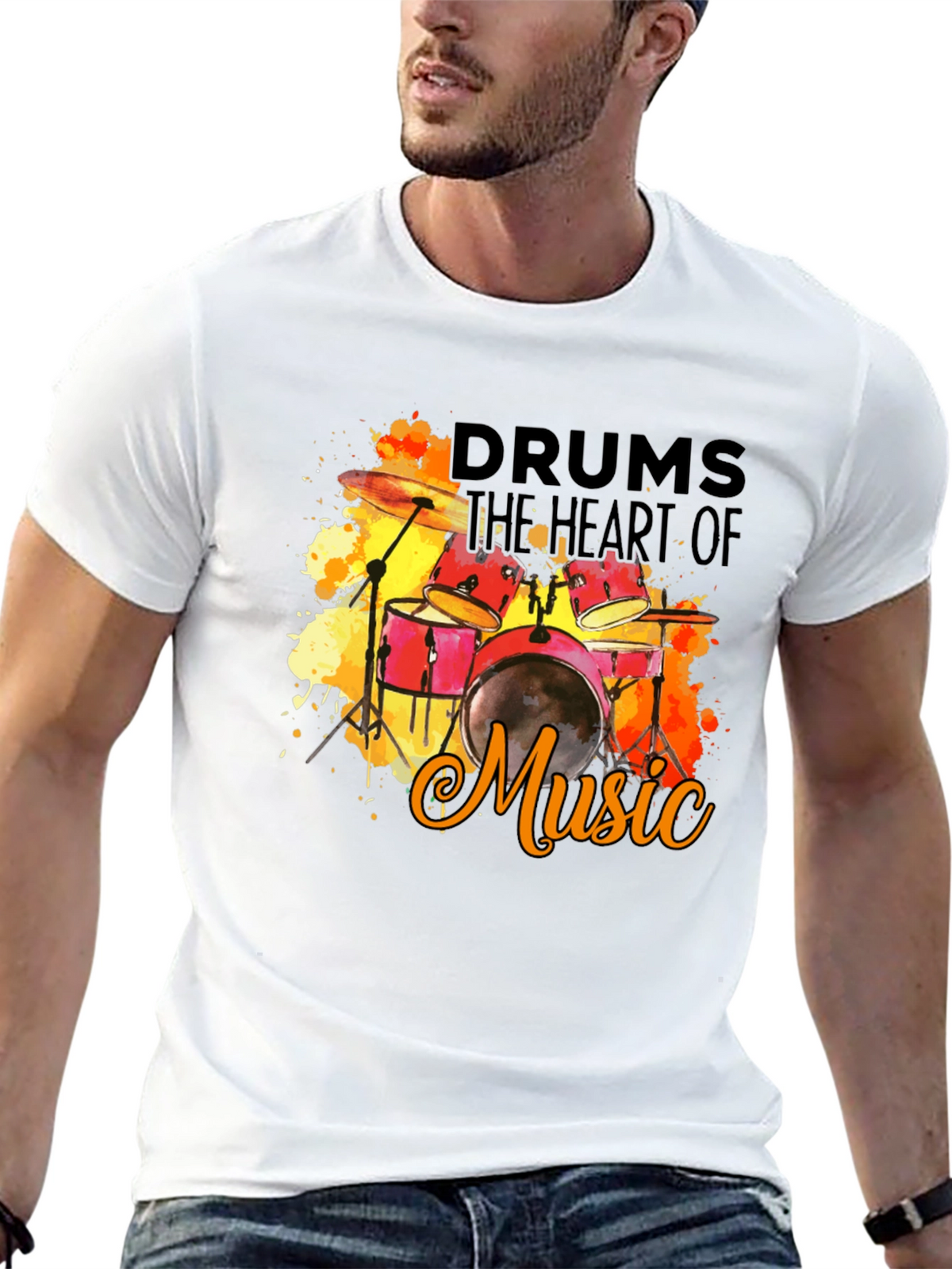 Drums the Heart of Music T-Shirt