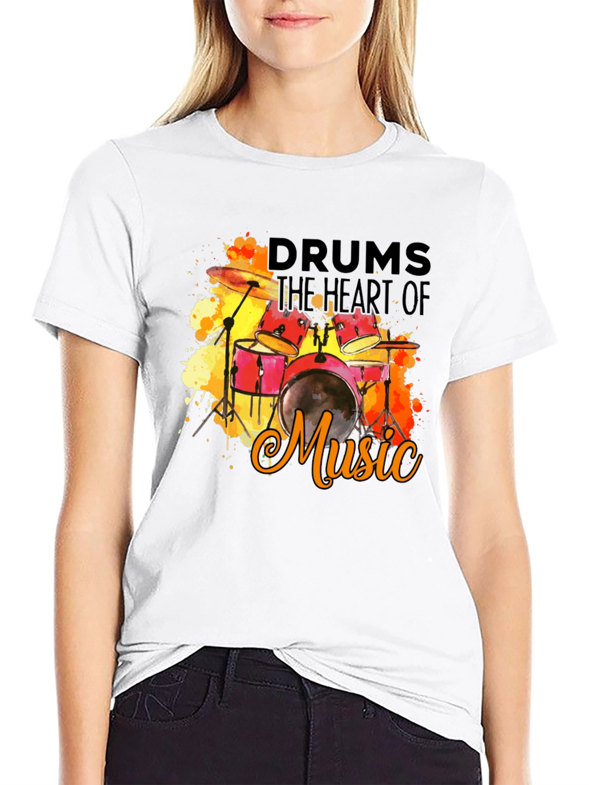 Drums the Heart of Music T-Shirt