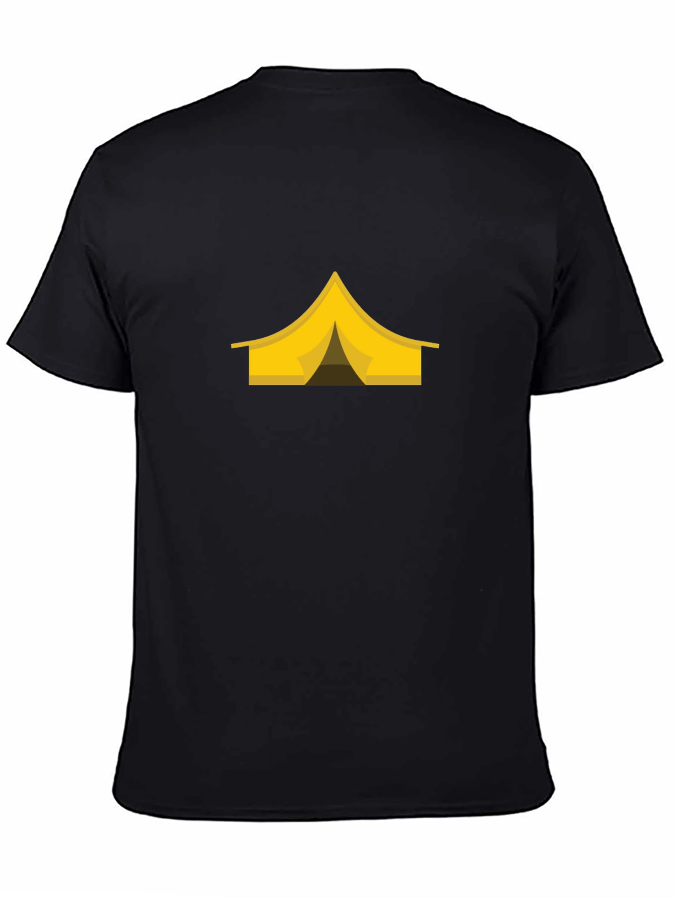 Camping Tent Graphic Tee - Black