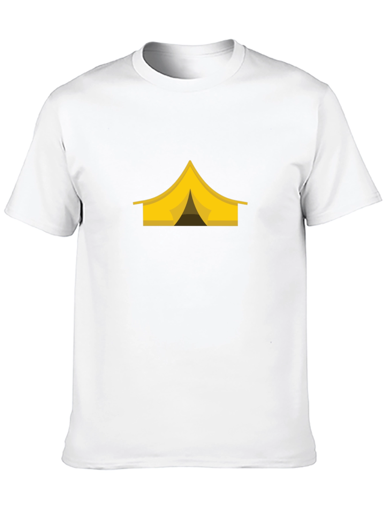 Camping Tent Graphic Tee - Black