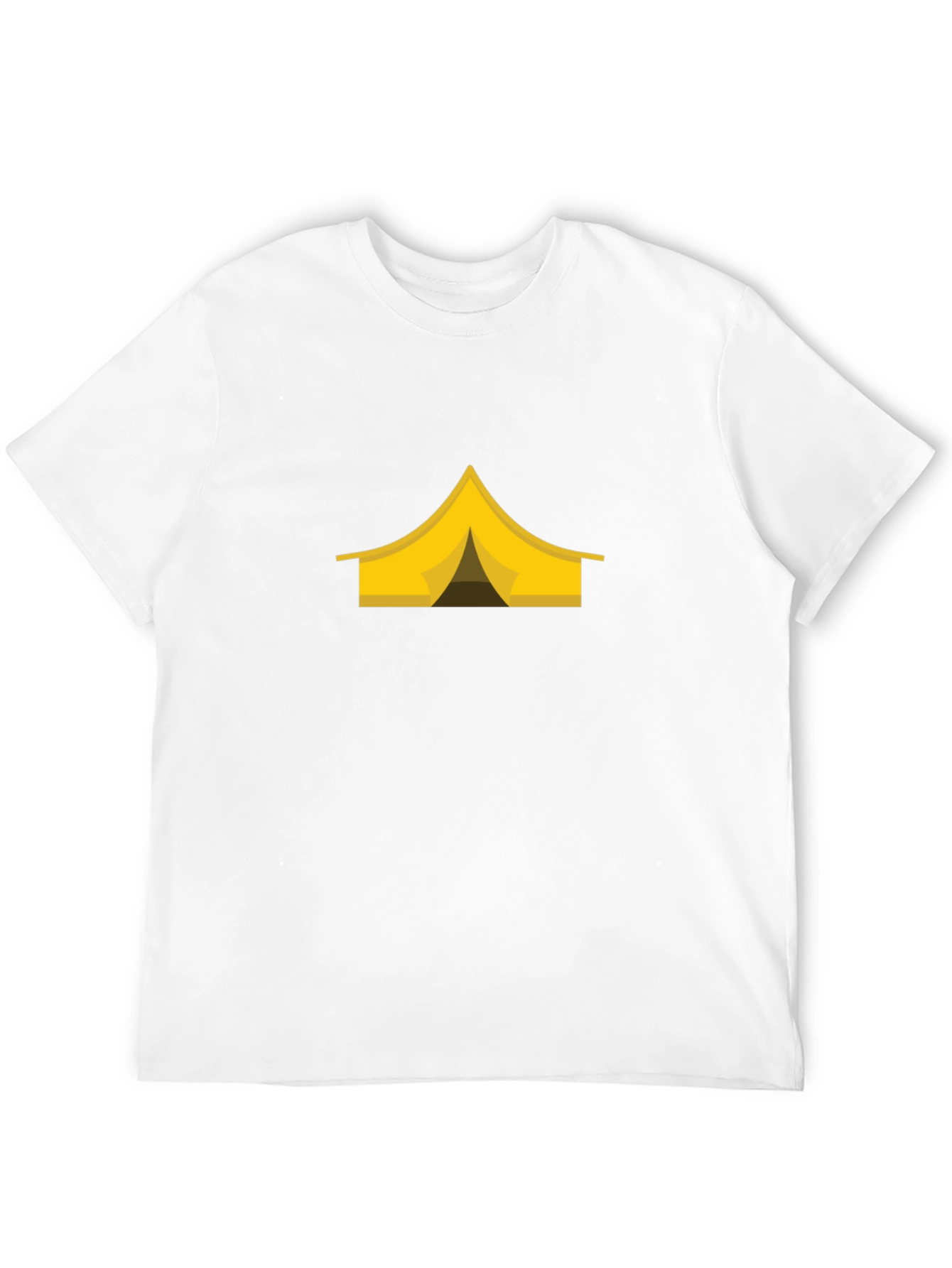 Camping Tent Graphic Tee - Black