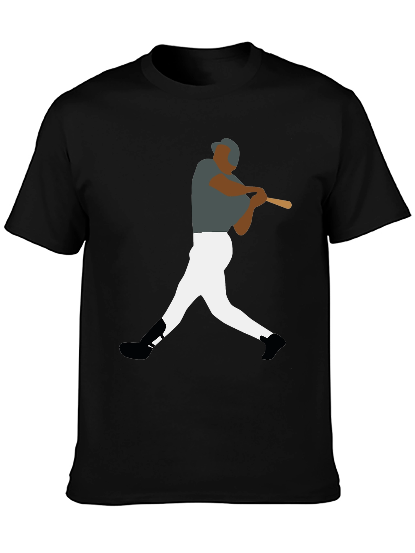 Baseball Player Graphic Tee - Sporty Style