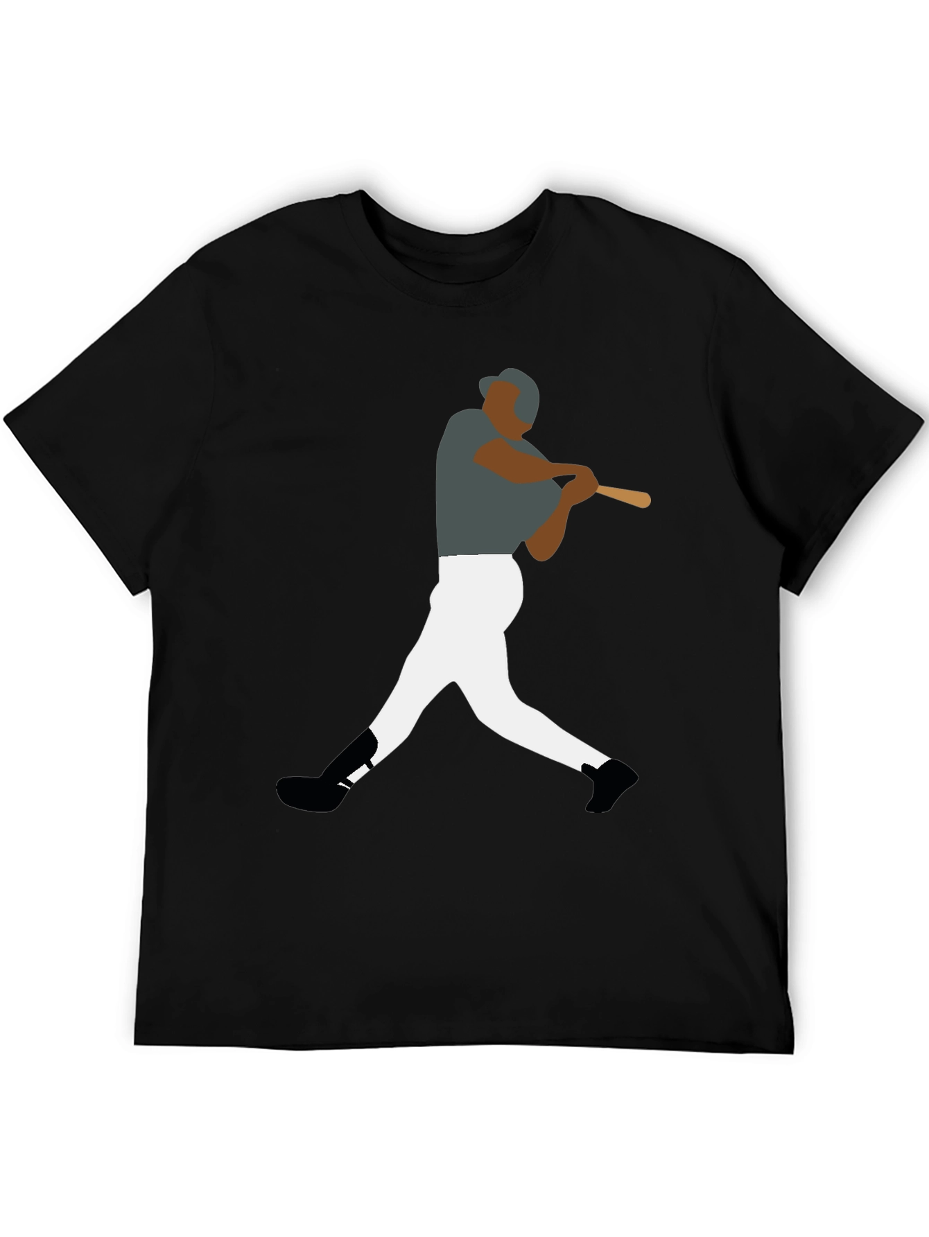 Baseball Player Graphic Tee - Sporty Style