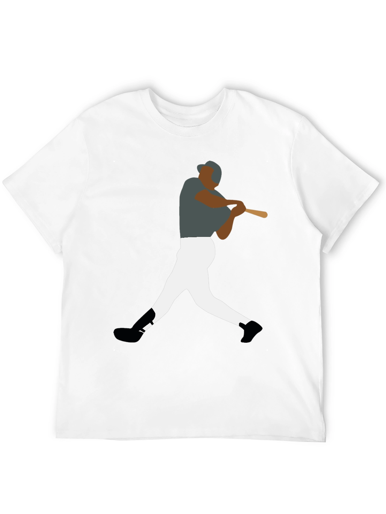 Baseball Player Graphic Tee - Sporty Style