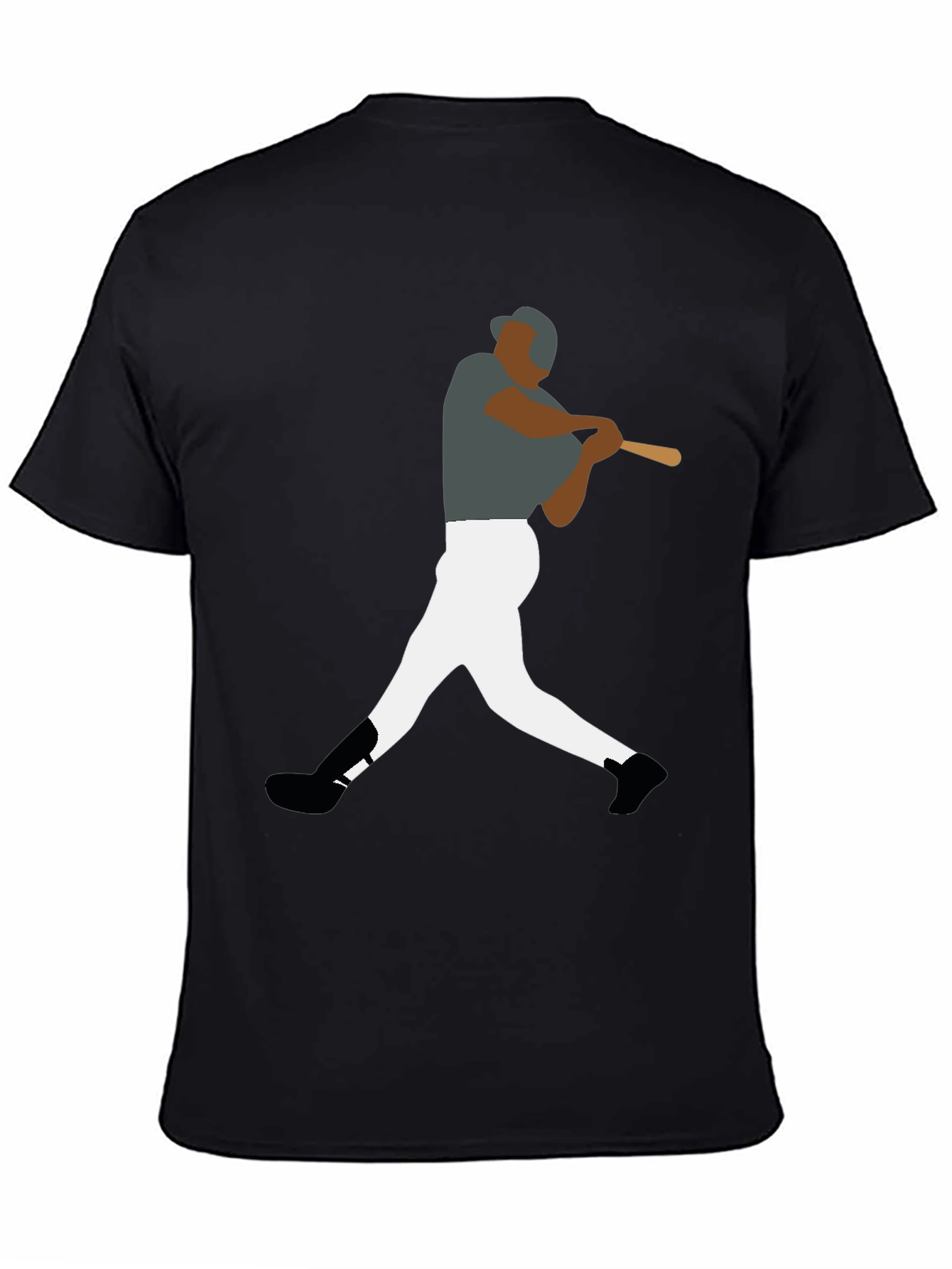 Baseball Player Graphic Tee - Sporty Style
