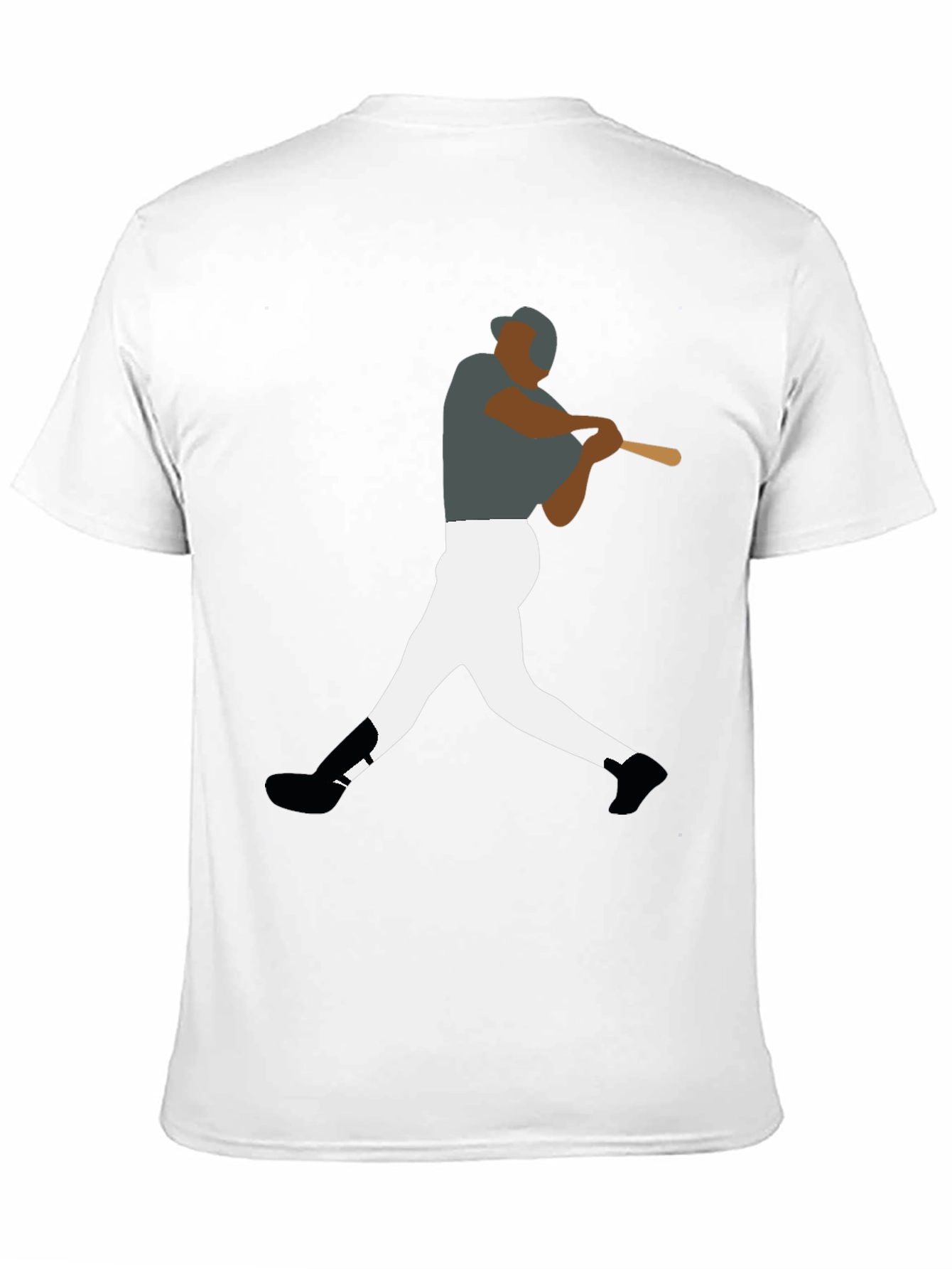 Baseball Player Graphic Tee - Sporty Style